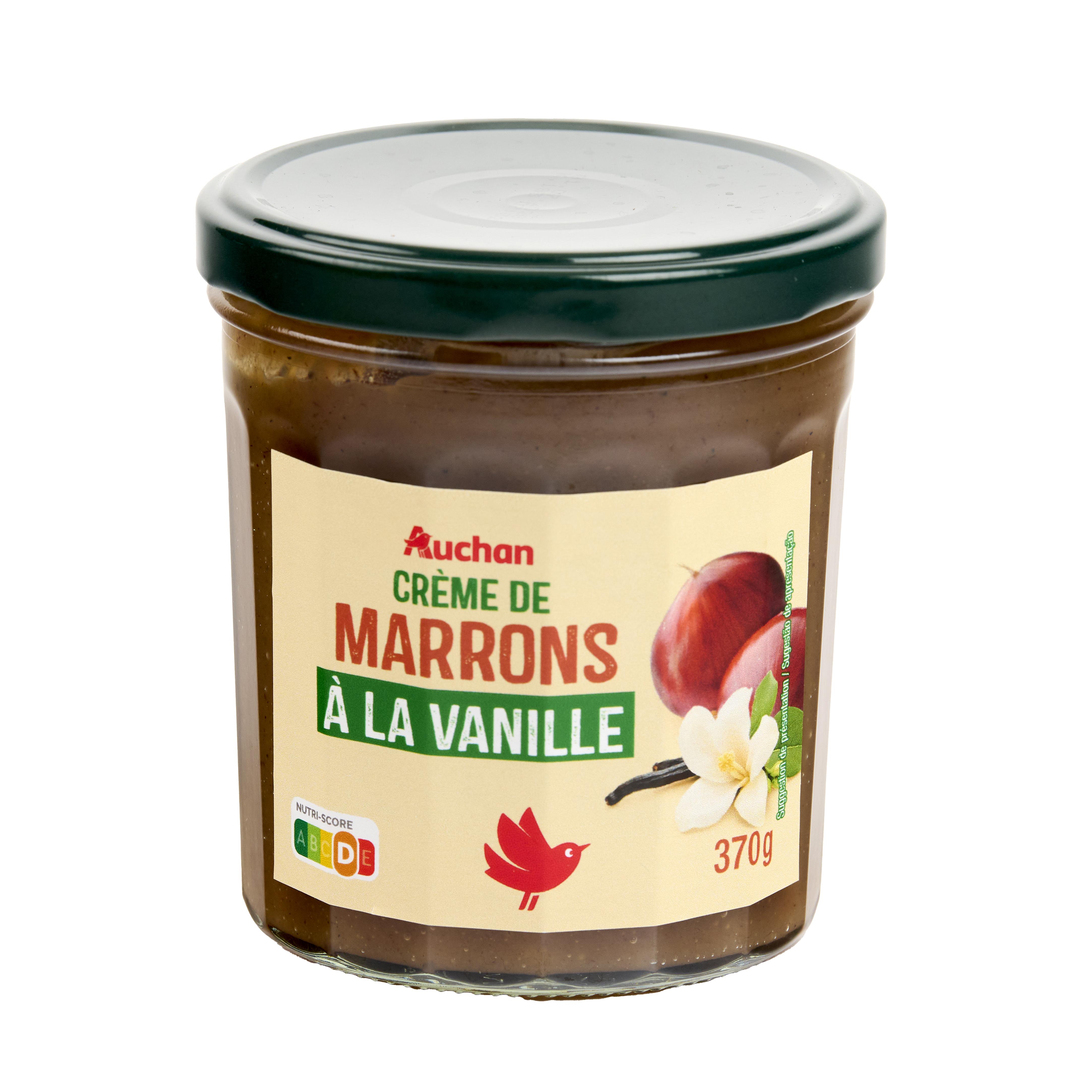 Voir la diapositive 4 : AUCHAN Crème de marron à la vanille 370g