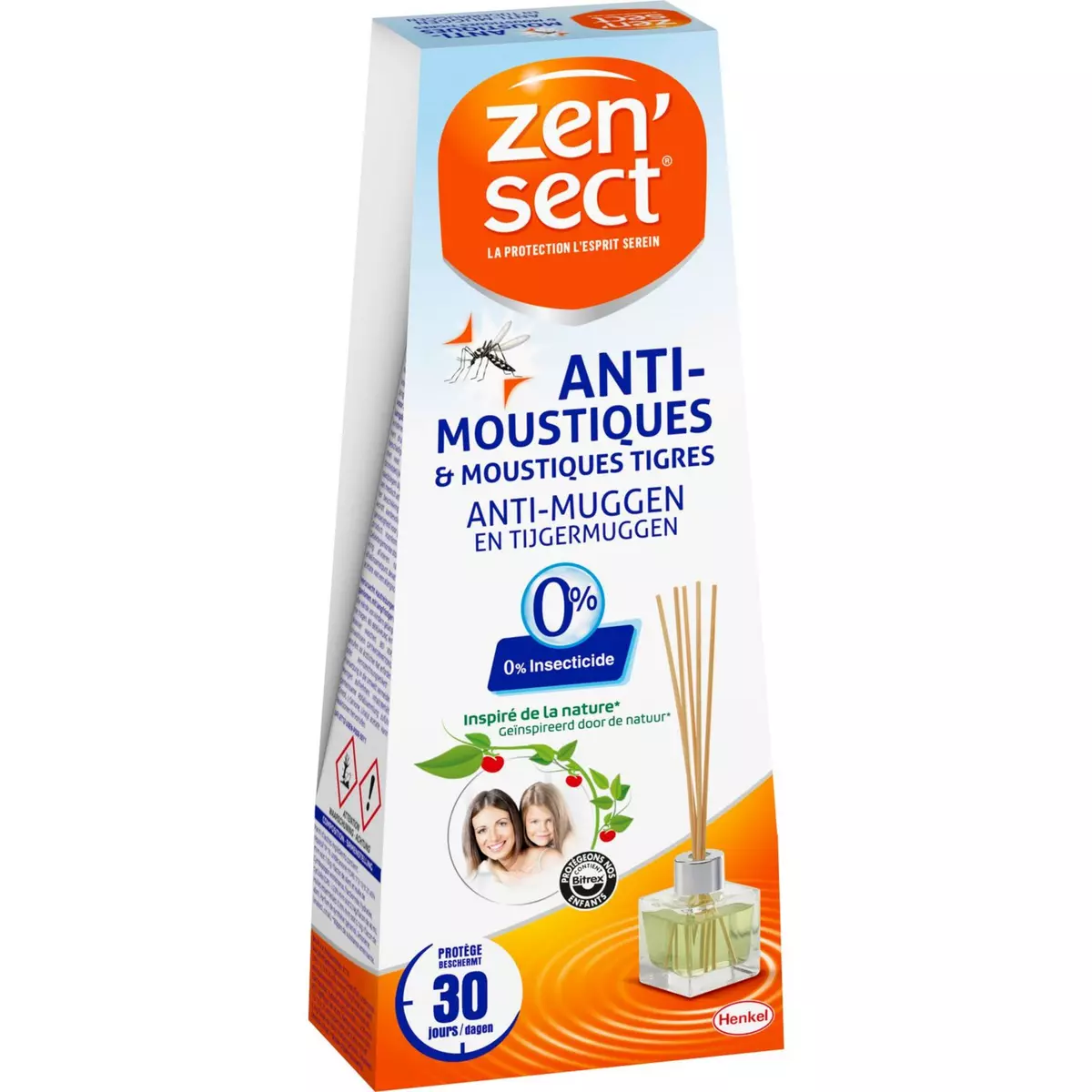ZENSECT Diffuseur anti-moustiques efficacité 30 jours 40ml