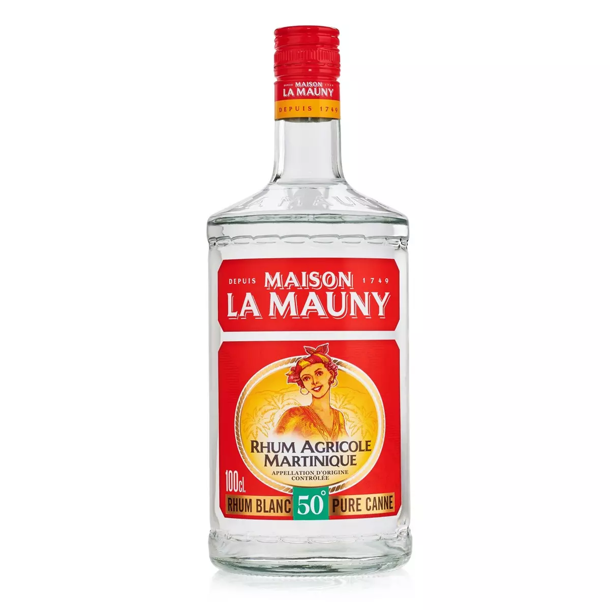 MAISON LA MAUNY Rhum blanc agricole Martinique 50% 1l