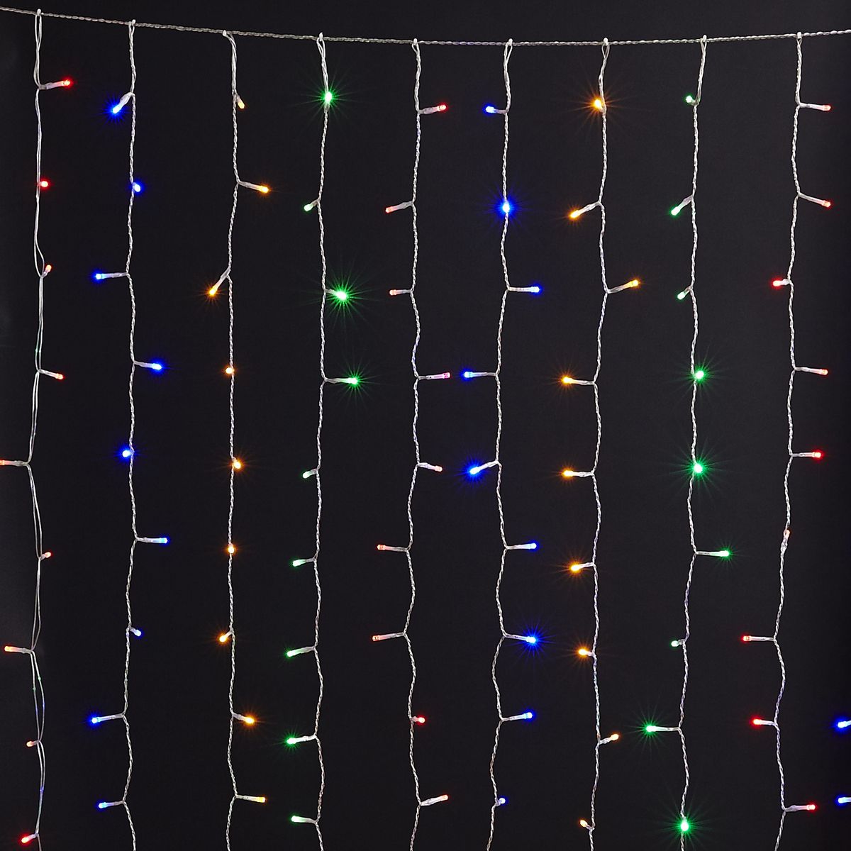 ACTUEL Rideau Lumineux 240 LED Multicolore 8 Programmes