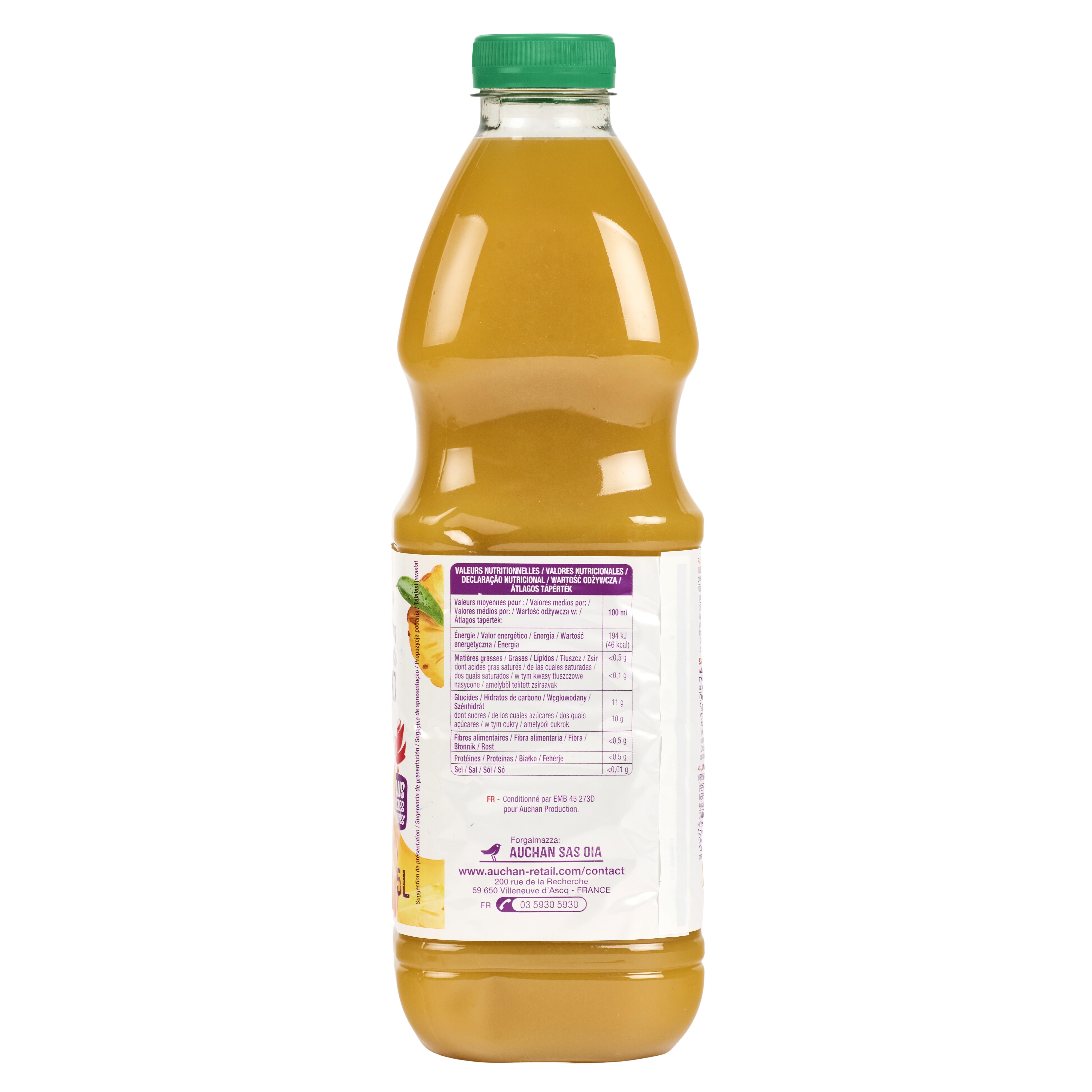 Voir la diapositive 3 : AUCHAN Pur jus multifruits 1,5l
