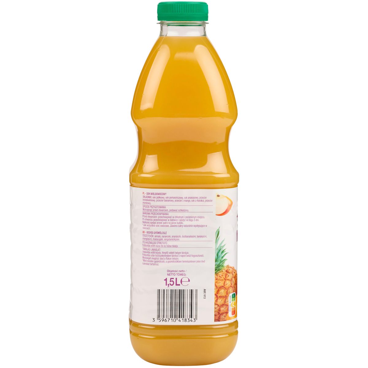 AUCHAN Pur jus multifruits 1,5l
