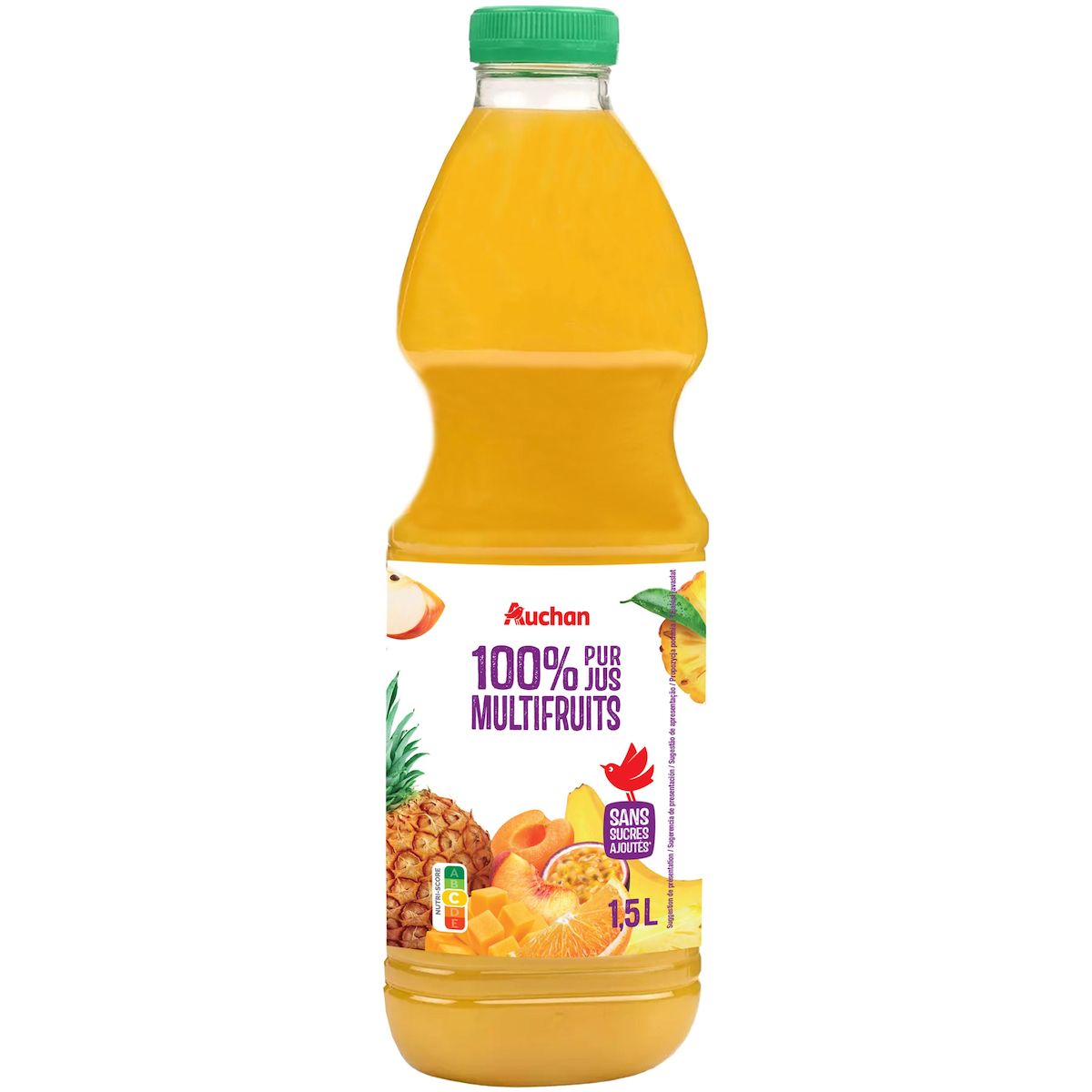 AUCHAN Pur jus multifruits 1,5l