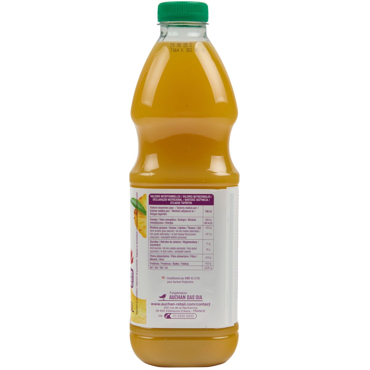 AUCHAN Pur jus multifruits 1,5l