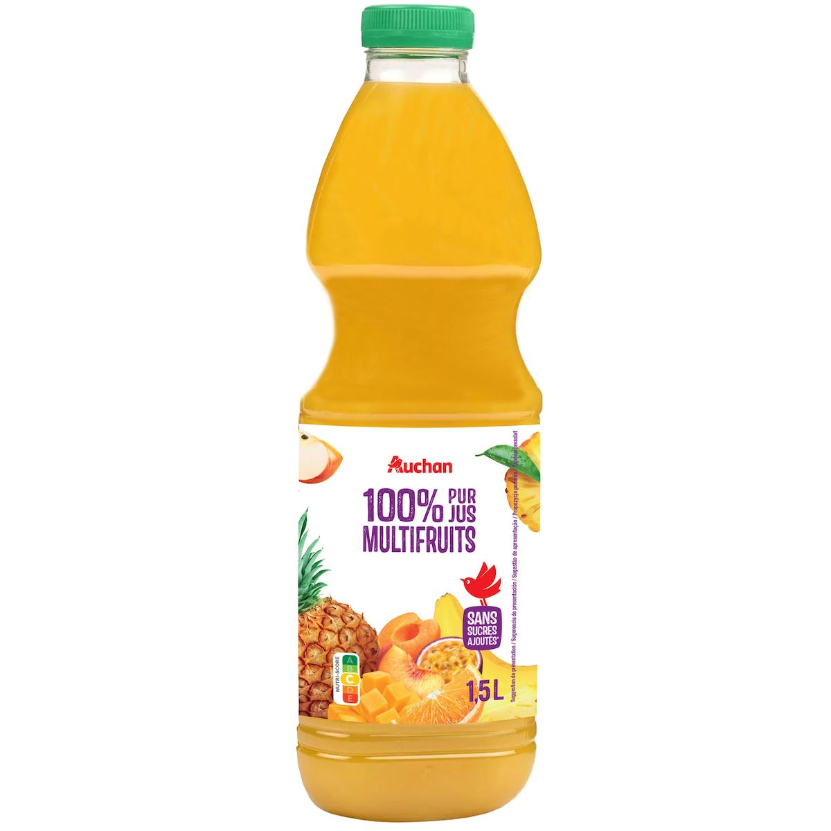 AUCHAN Pur jus multifruits 1,5l