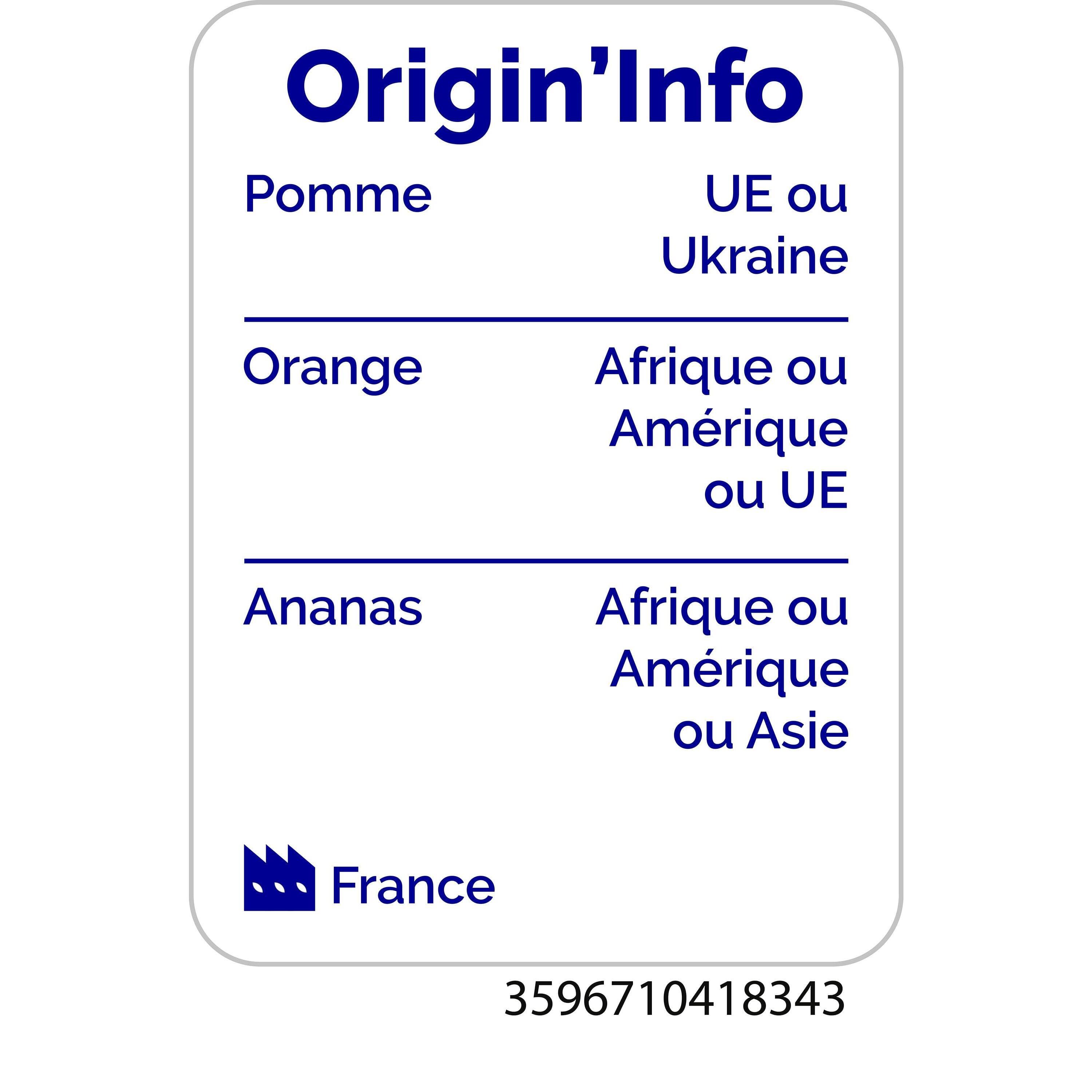 Voir la diapositive 7 : AUCHAN Pur jus multifruits 1,5l