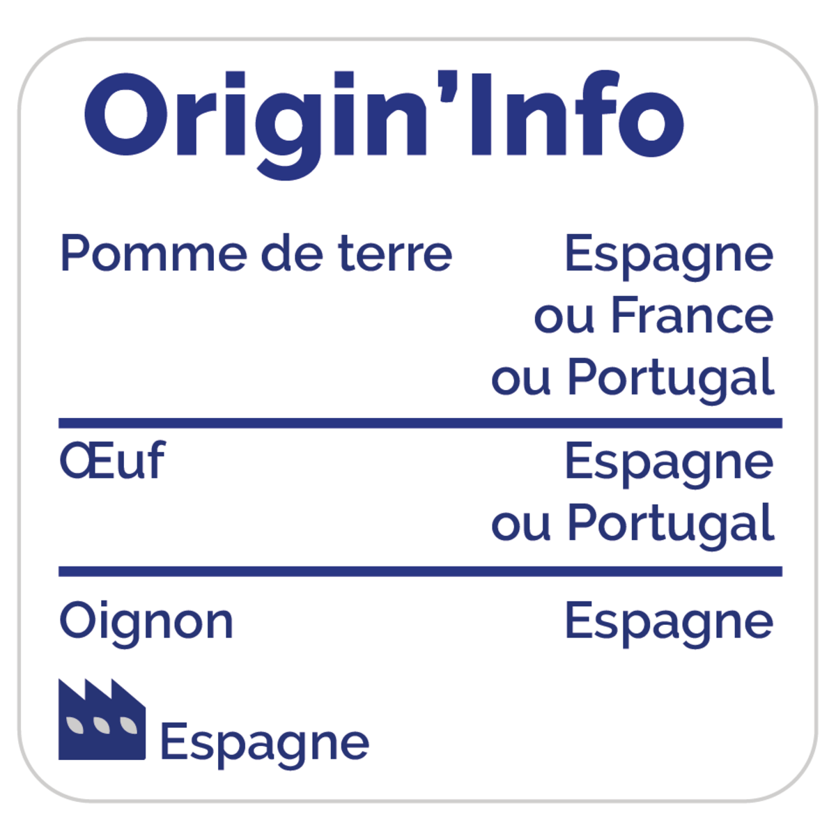 AUCHAN LE TRAITEUR Tortilla aux oignons 500g