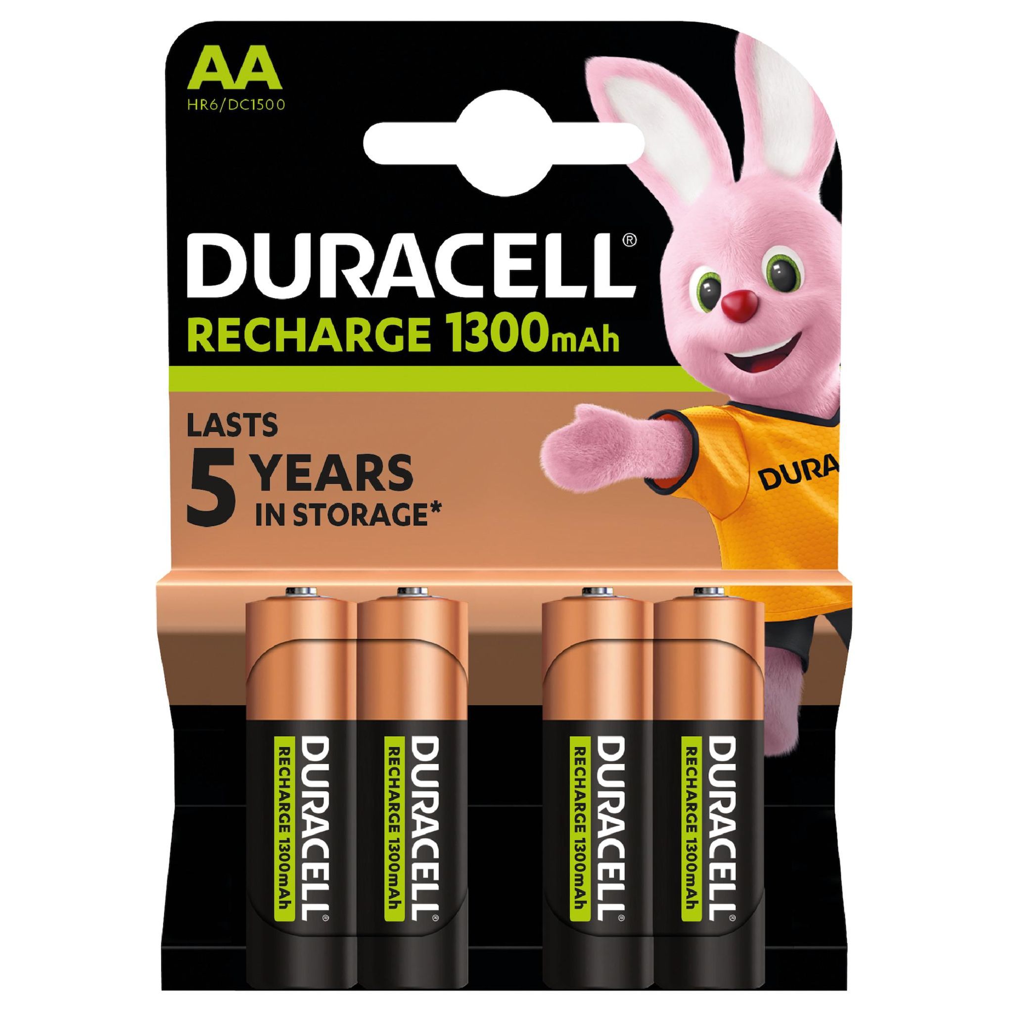 DURACELL Piles rcr 5 ans hr6 aa x 4 1300 mah