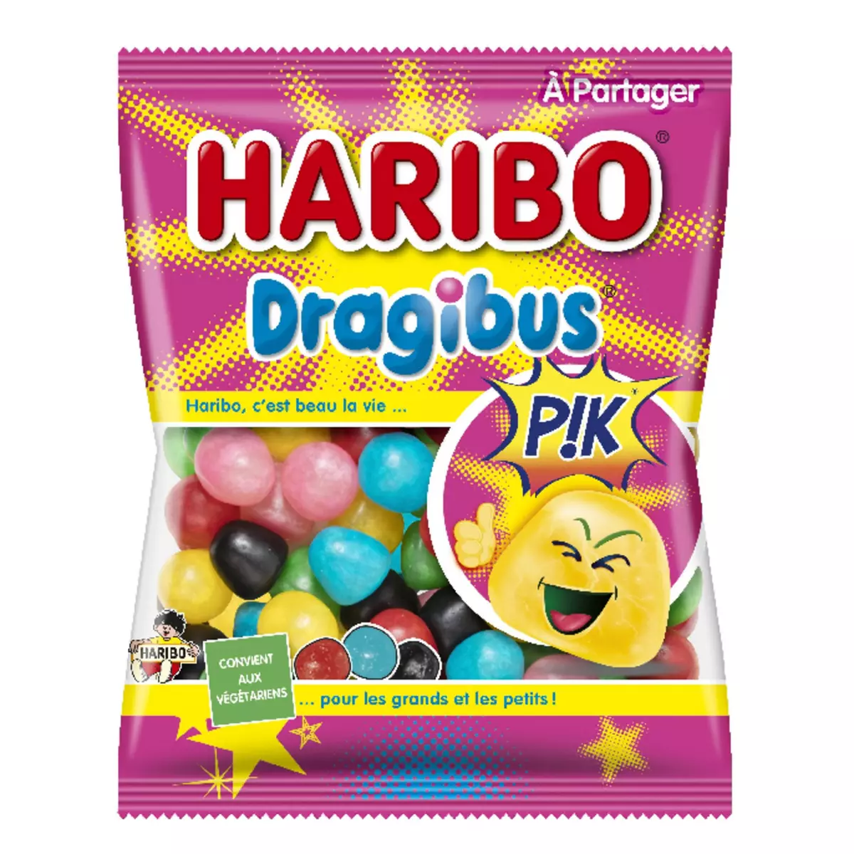 HARIBO Bonbons gélifiés Dragibus Pik 230g