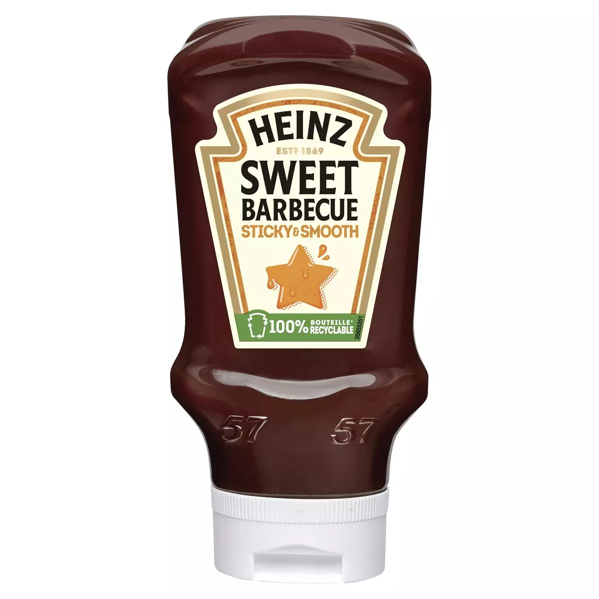 HEINZ Sauce barbecue Sweet and Smooth flacon souple 500g