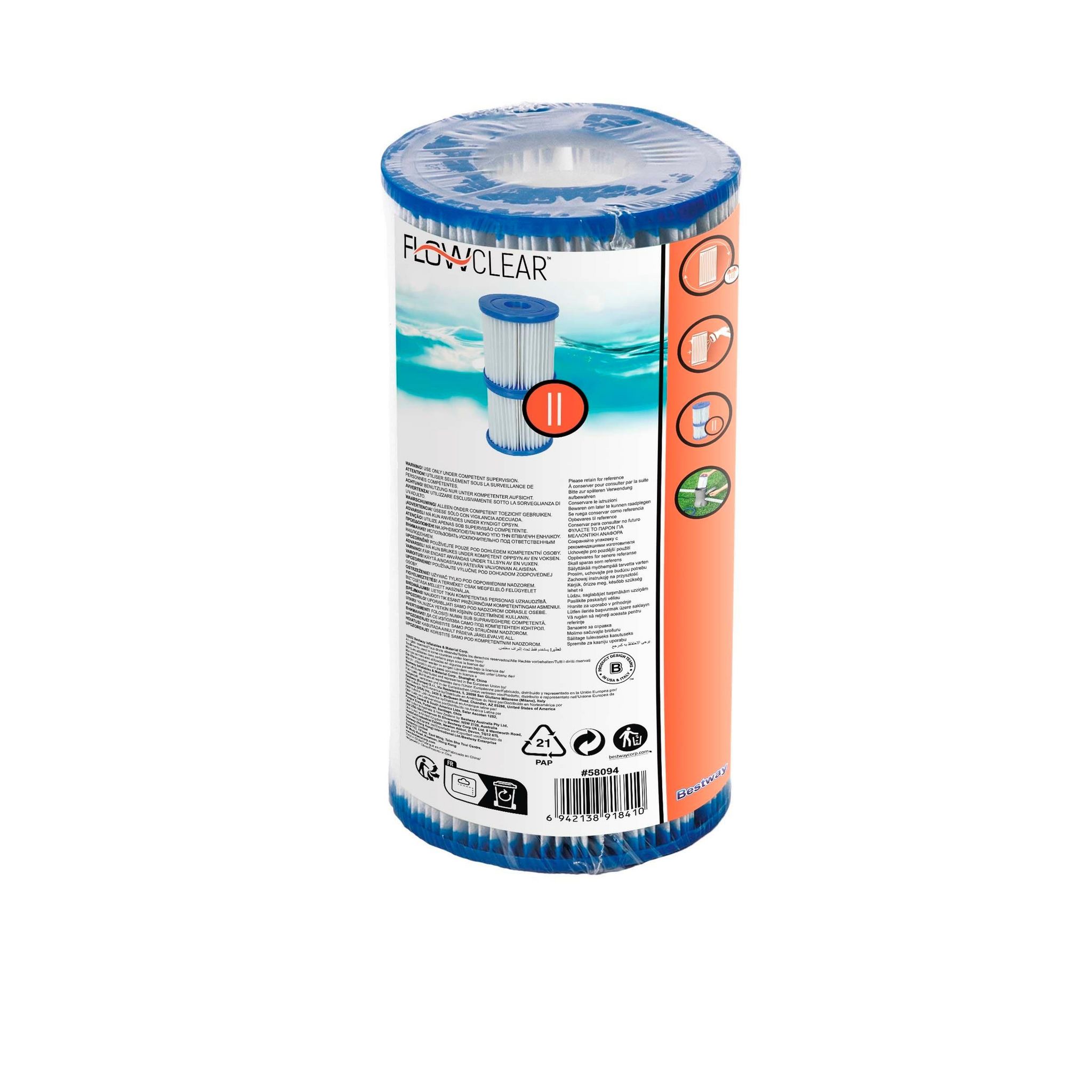 Voir la diapositive 5 : Lot de 2 cartouches de filtration - TYPE II