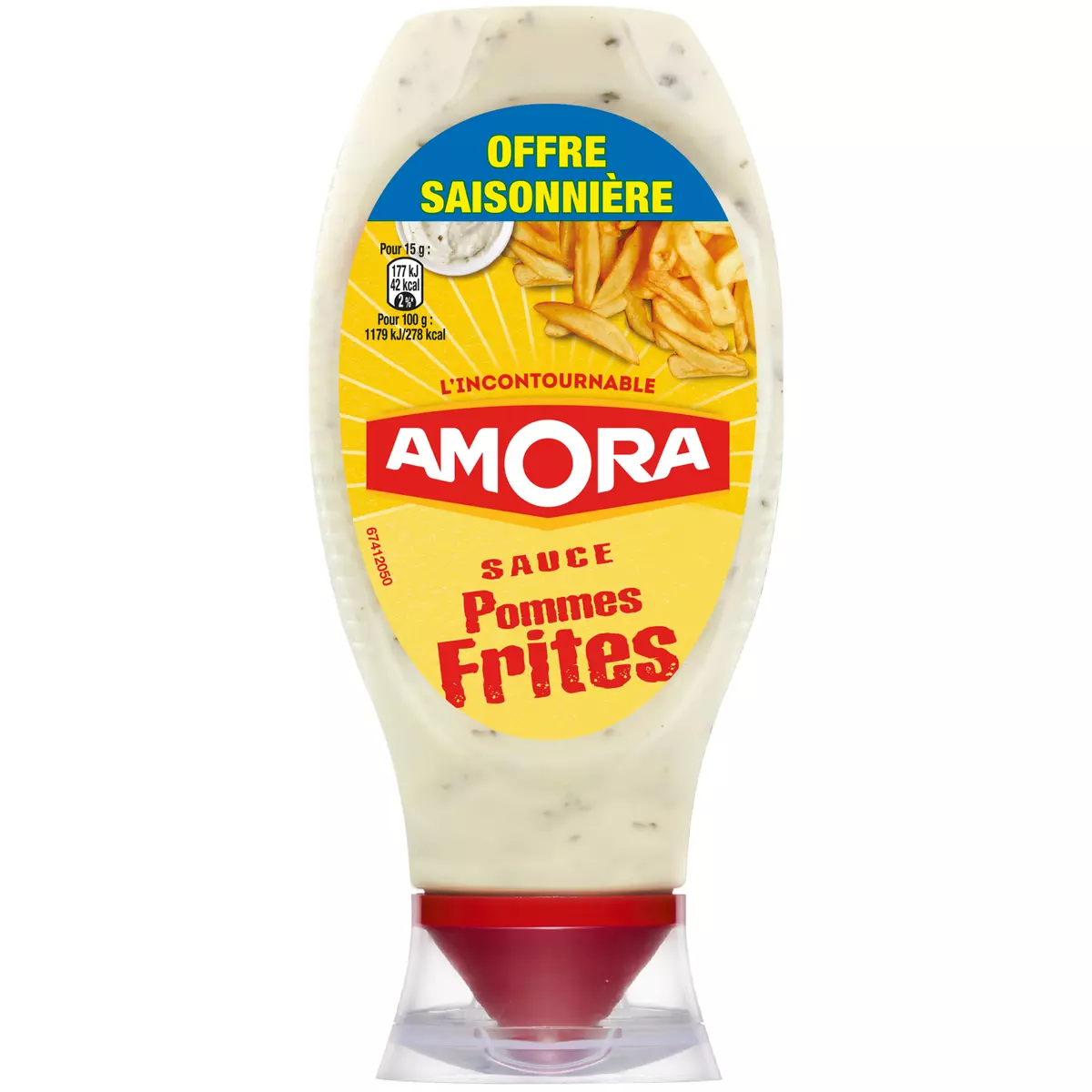 AMORA Sauce pommes frite flacon souple 448g
