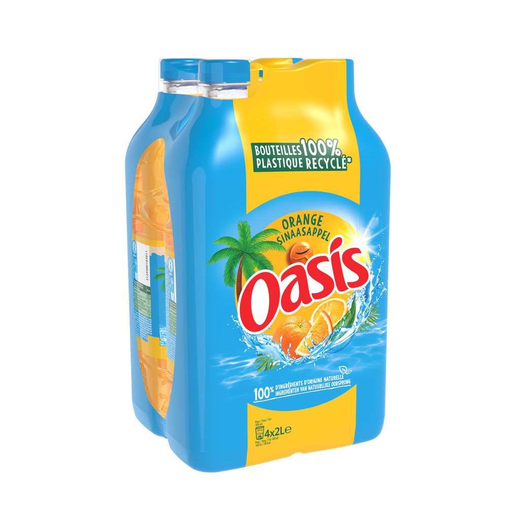 OASIS Boisson aux fruits saveur orange 4x2l