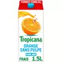 TROPICANA Pur jus d'oranges sans pulpe 1,5L