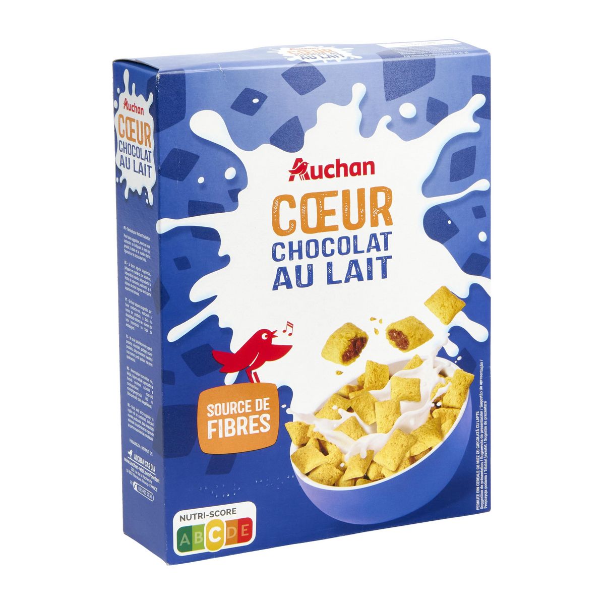 AUCHAN Céréales cœur au chocolat au lait 400g