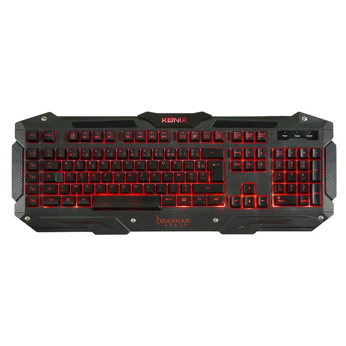 DRAKKAR Clavier Filaire USB Gaming Drakkar Konix Noir