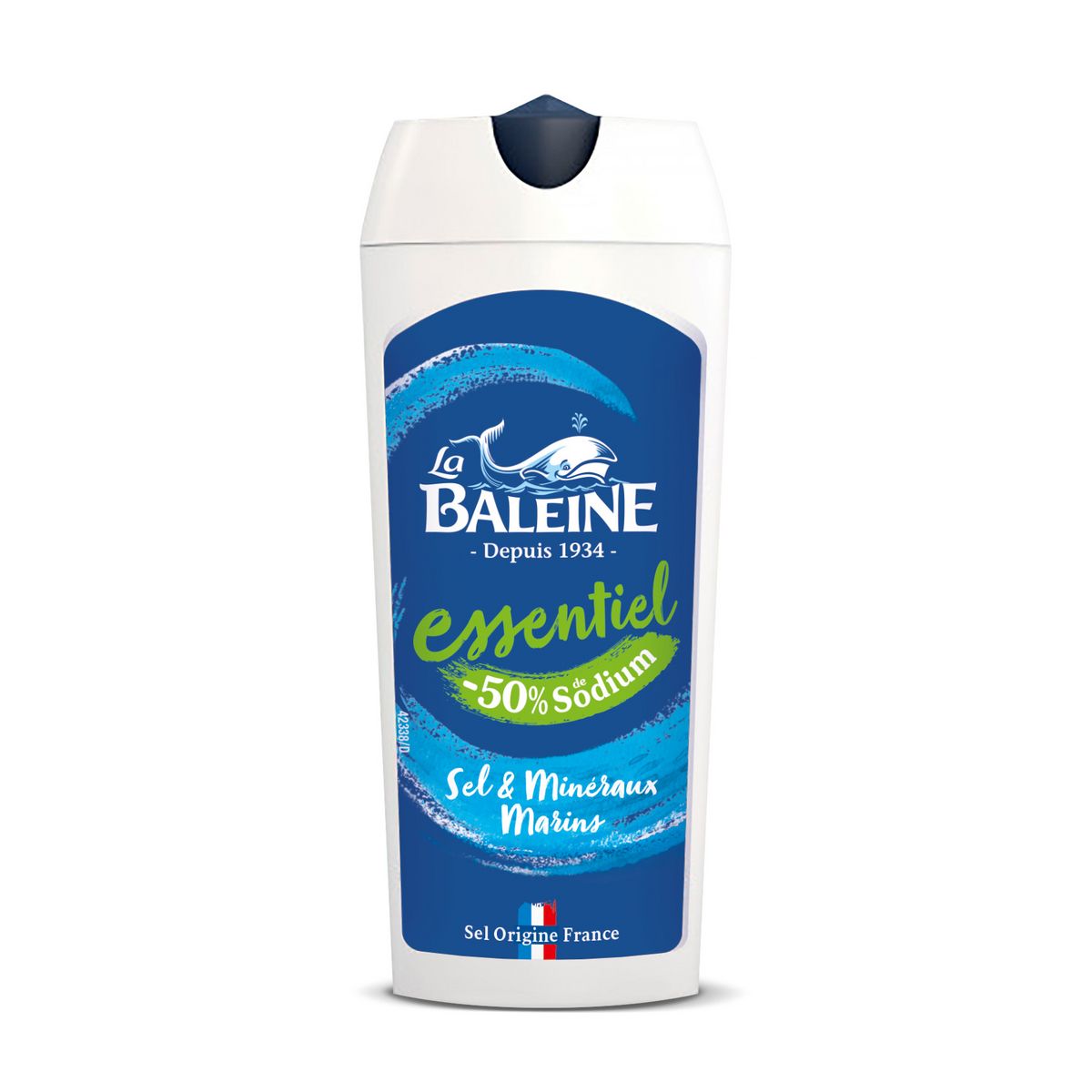 LA BALEINE Sels minéraux de mer fin -50% de sodium 125g