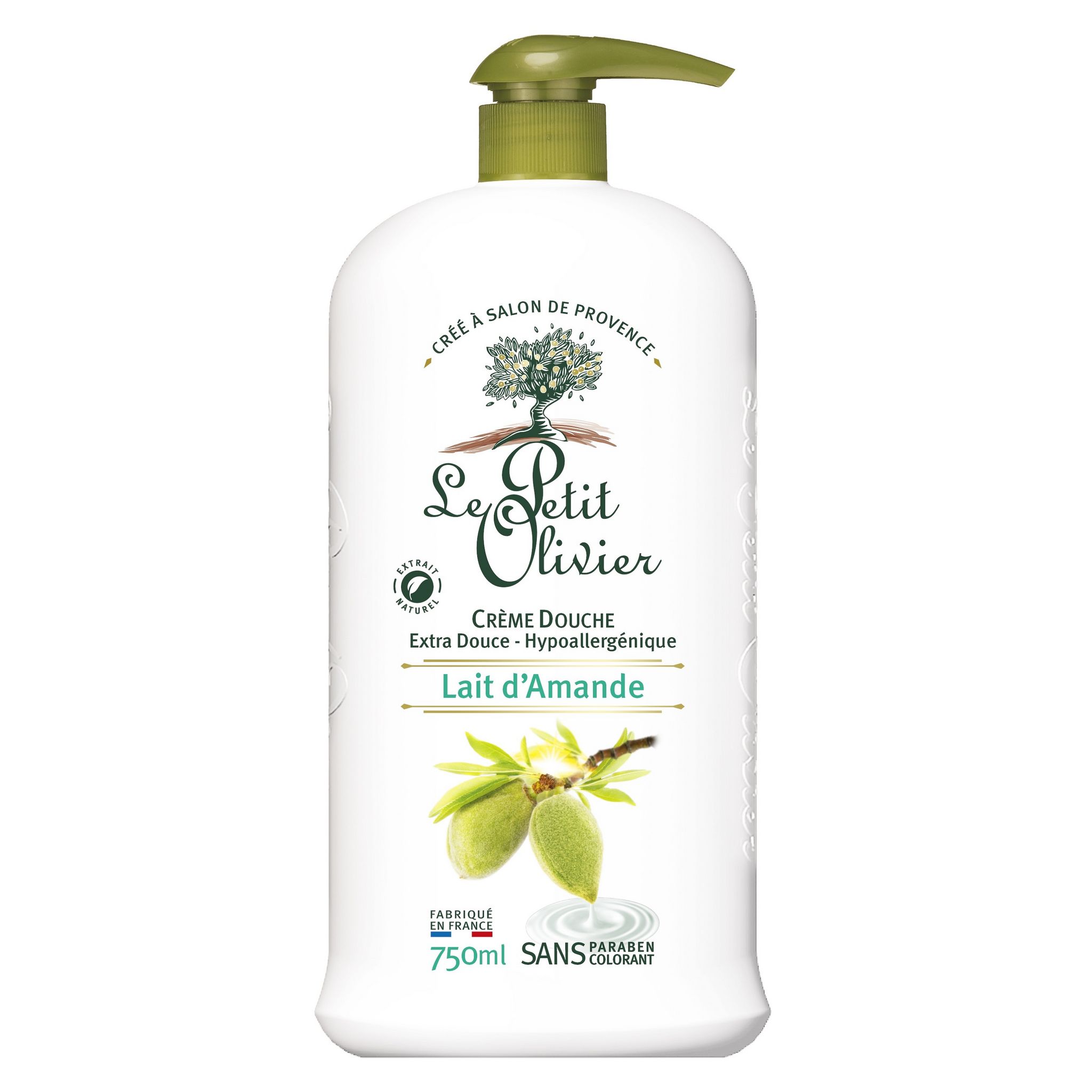 Le Petit Olivier Crème douche hypoallergénique extra douce au lait d'amande