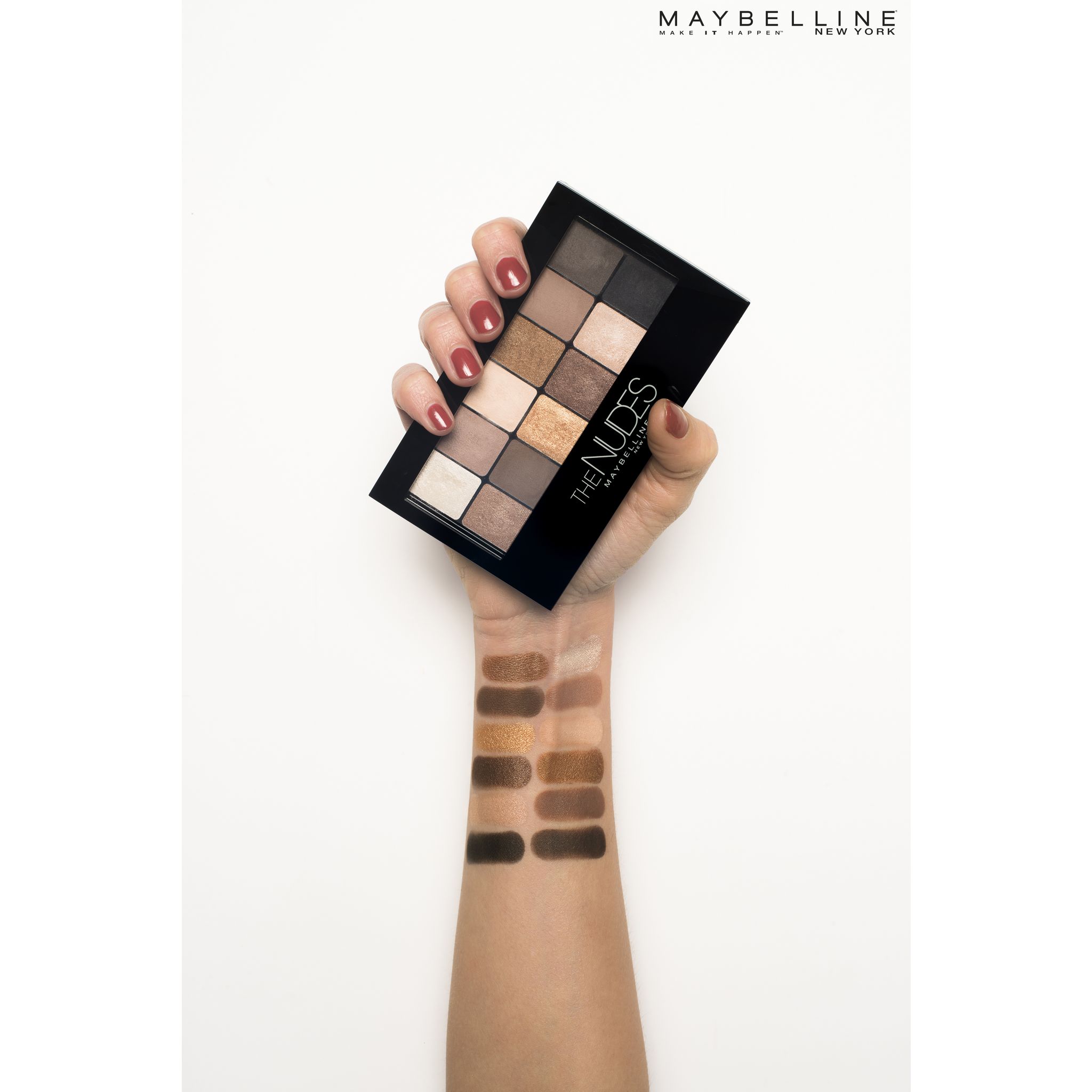 Voir la diapositive 4 : GEMEY MAYBELLINE The Nudes palette fards à paupières nude 12 fards 1 palette