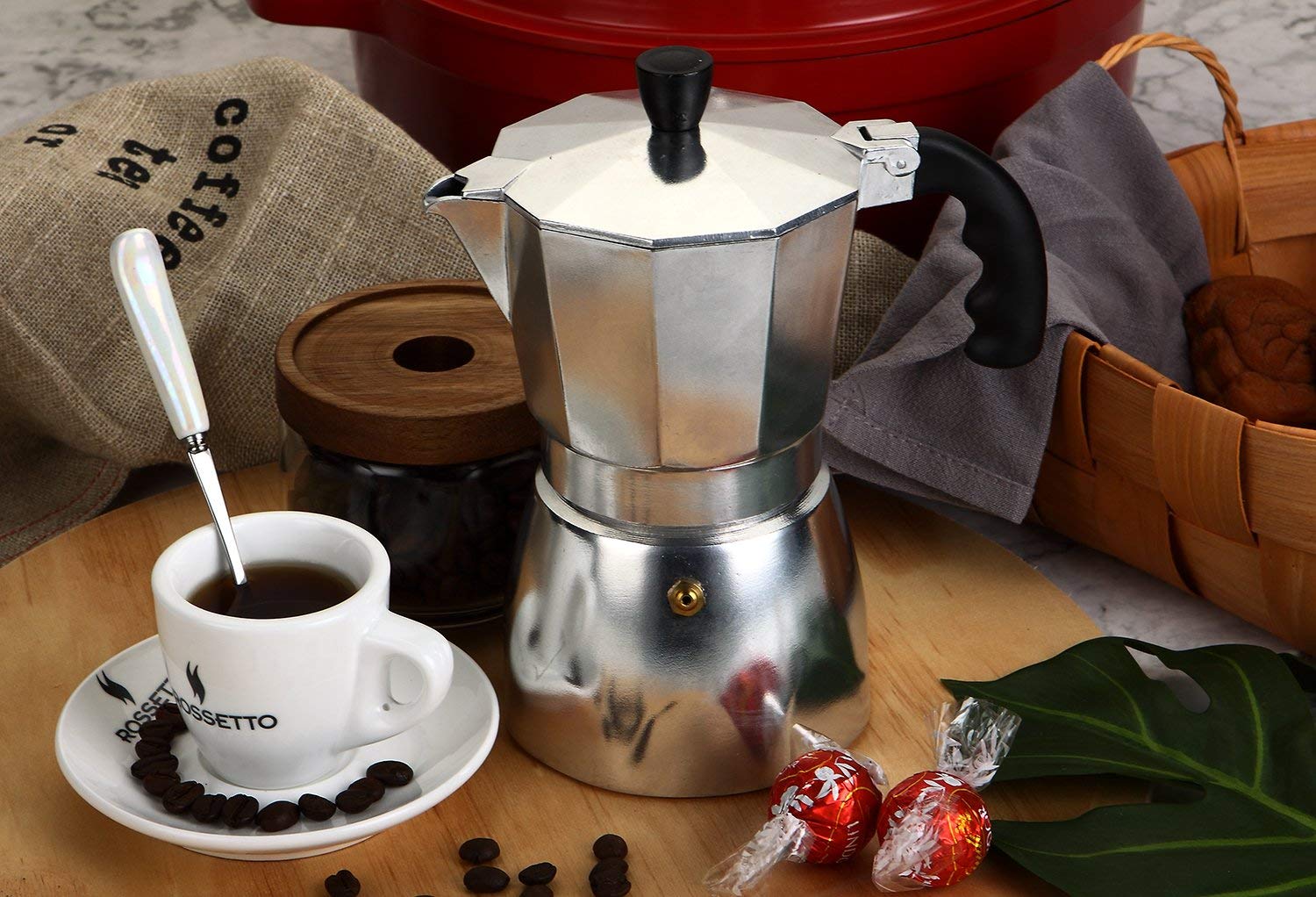 Voir la diapositive 3 : ROSSETTO Cafetière italienne 14 tasses - Aluminium