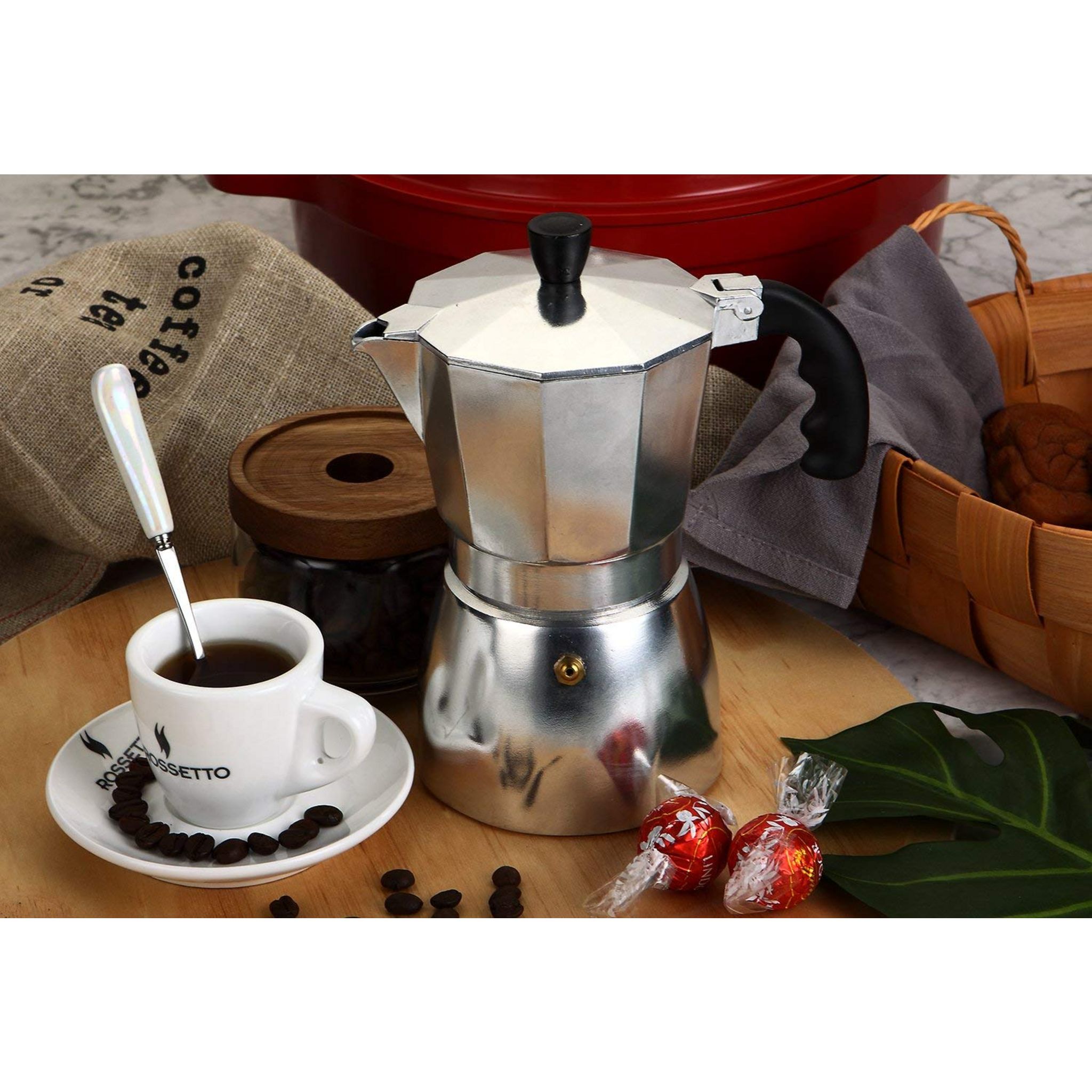 Voir la diapositive 3 : ROSSETTO Cafetière italienne 14 tasses - Aluminium