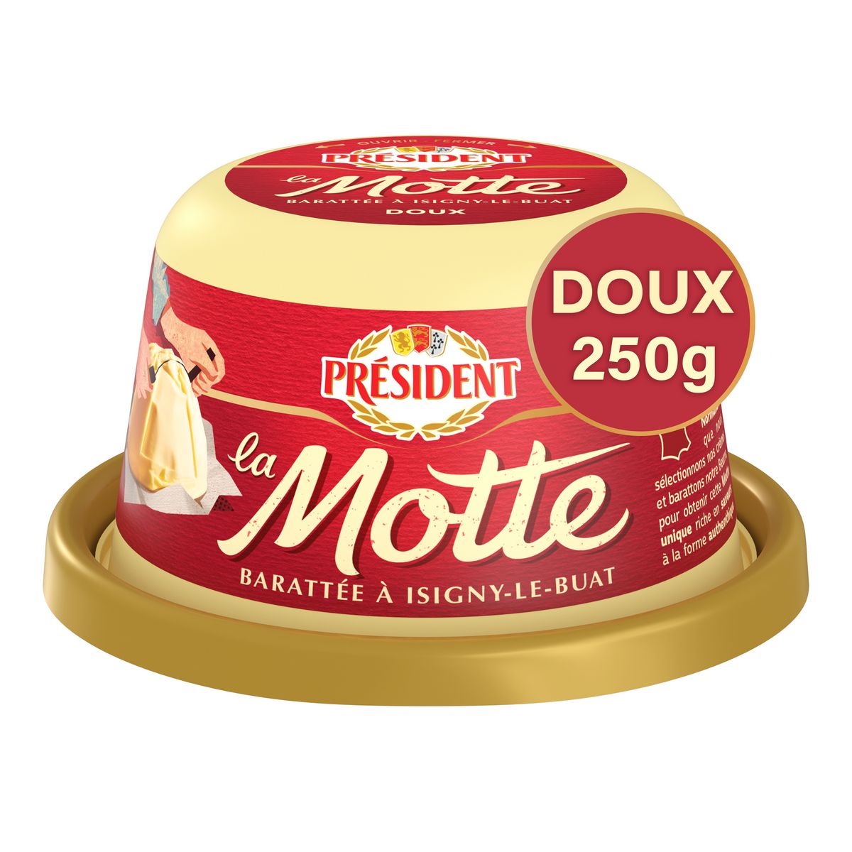 PRESIDENT La Motte - Beurre doux 250g