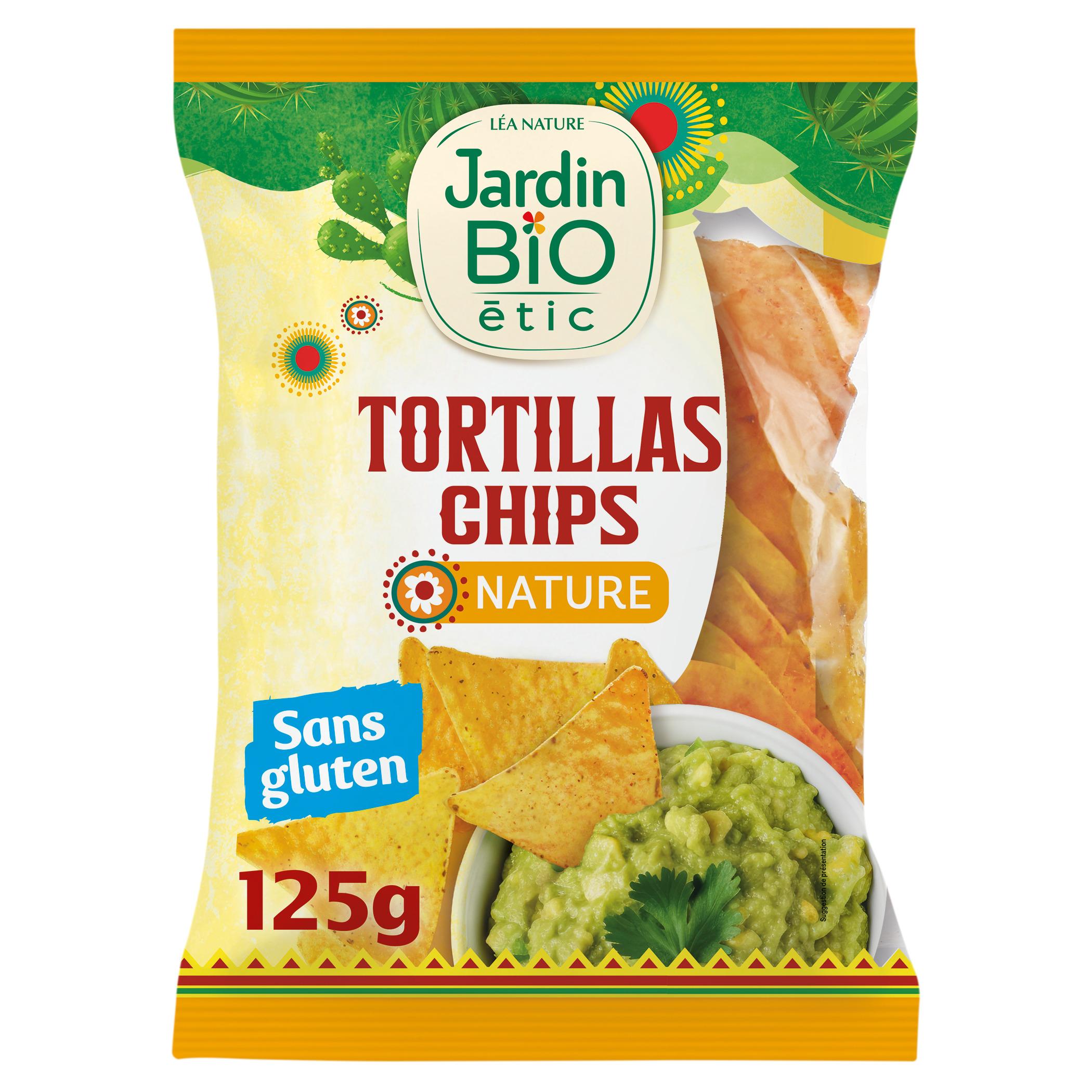 Voir la diapositive 2 : JARDIN BIO Chips tortillas nature sans gluten 125g