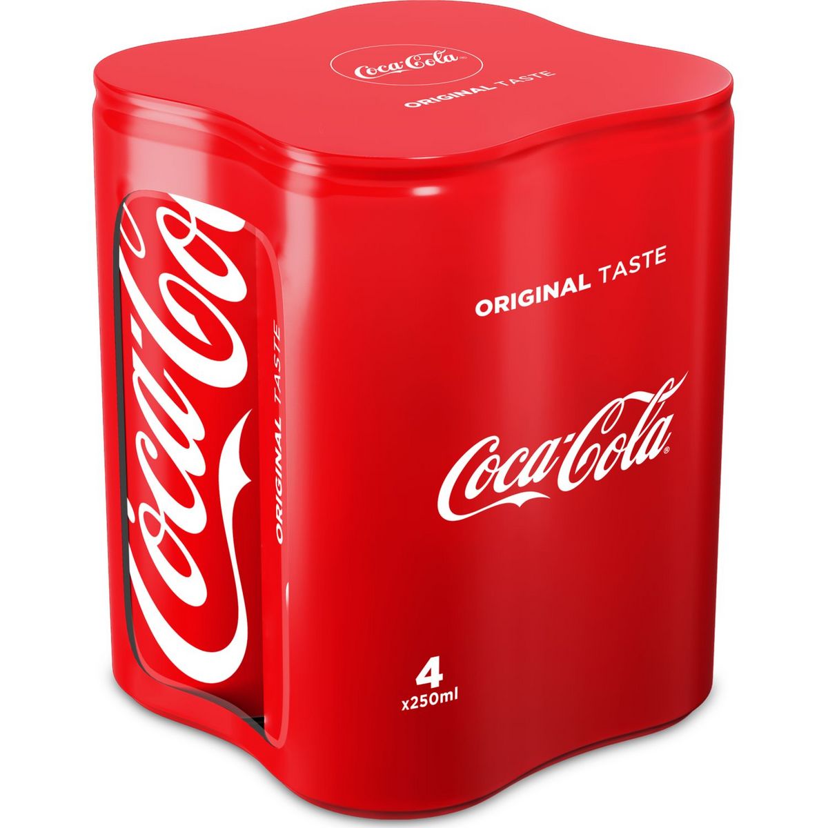 COCA-COLA Boisson gazeuse aux extraits végétaux goût original 4x25cl