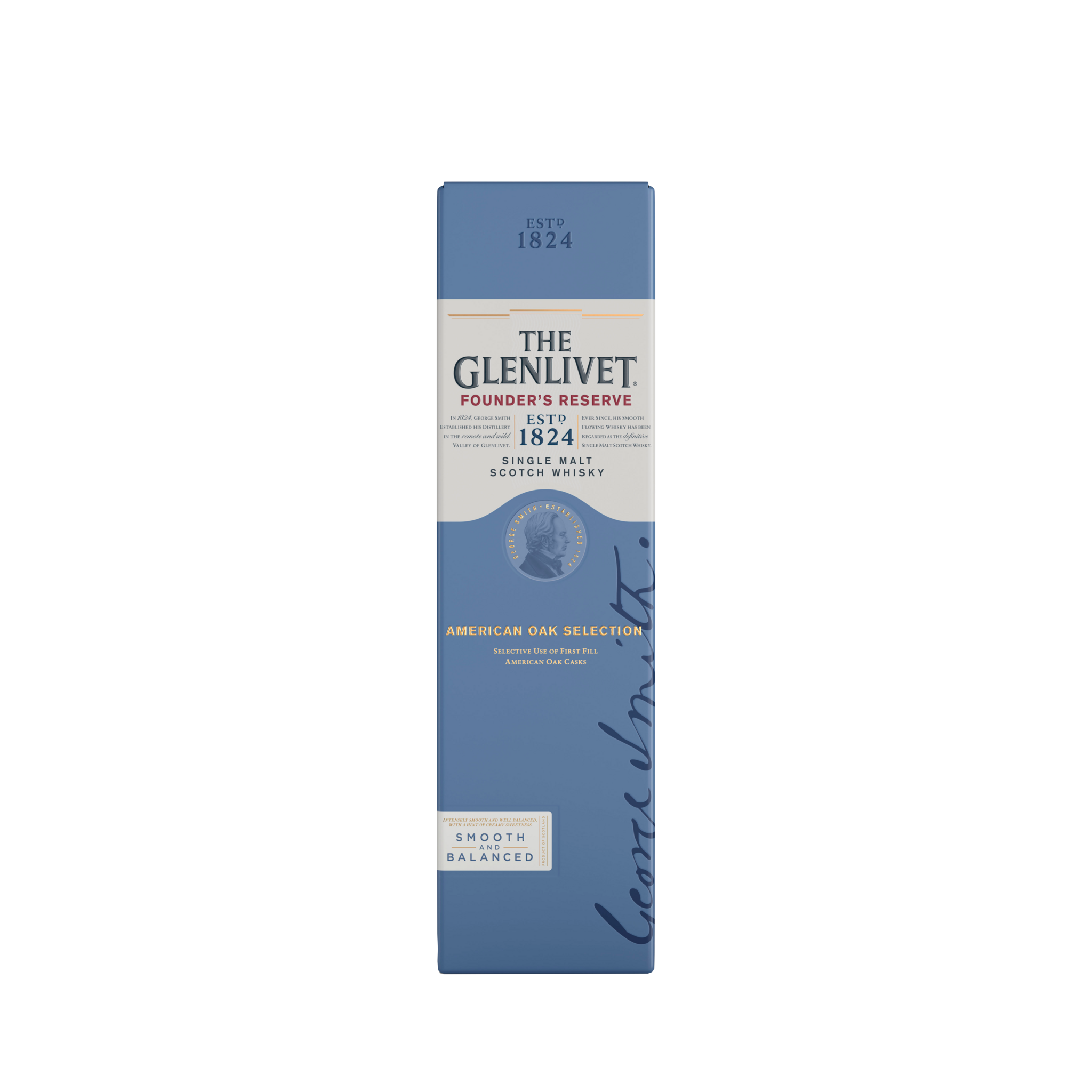 Voir la diapositive 2 : THE GLENLIVET Scotch whisky single malt Founder's Reserve 40% avec étui 70cl