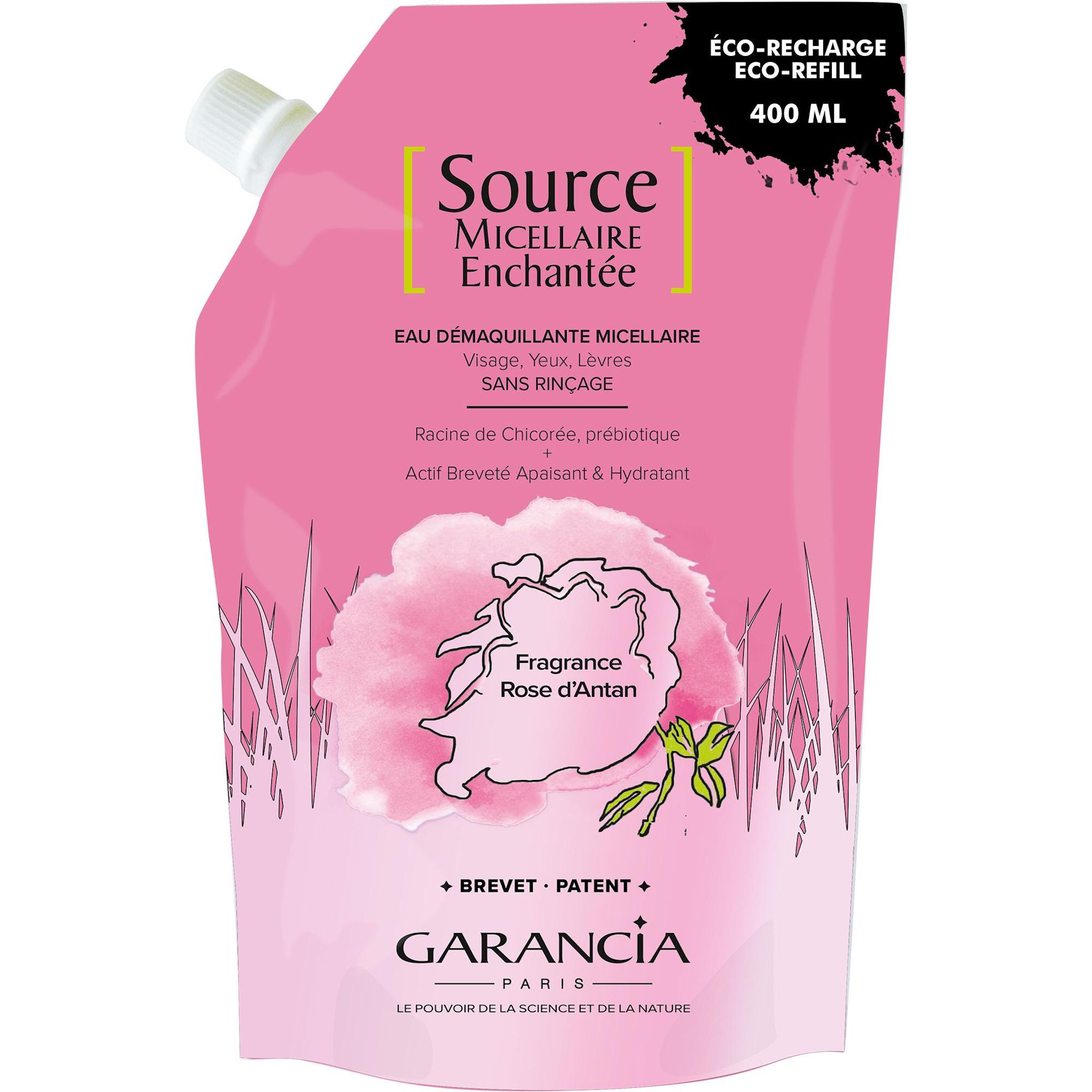 GARANCIA Source micellaire enchantée Recharge eau démaquillante micellaire 400ml