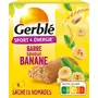 GERBLE Barre saveur banane sachets 6 sachets 150g