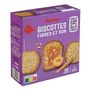 Voir la diapositive 2 : AUCHAN Biscottes fibre et son 300g