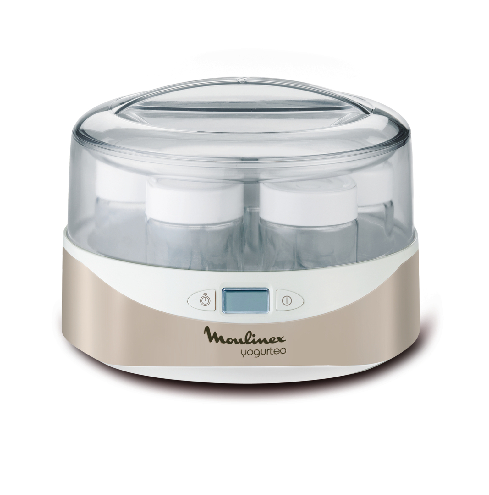 Voir la diapositive 3 : MOULINEX Yaourtière 7 pots Silver premium YG231E32 - Blanc/Métal