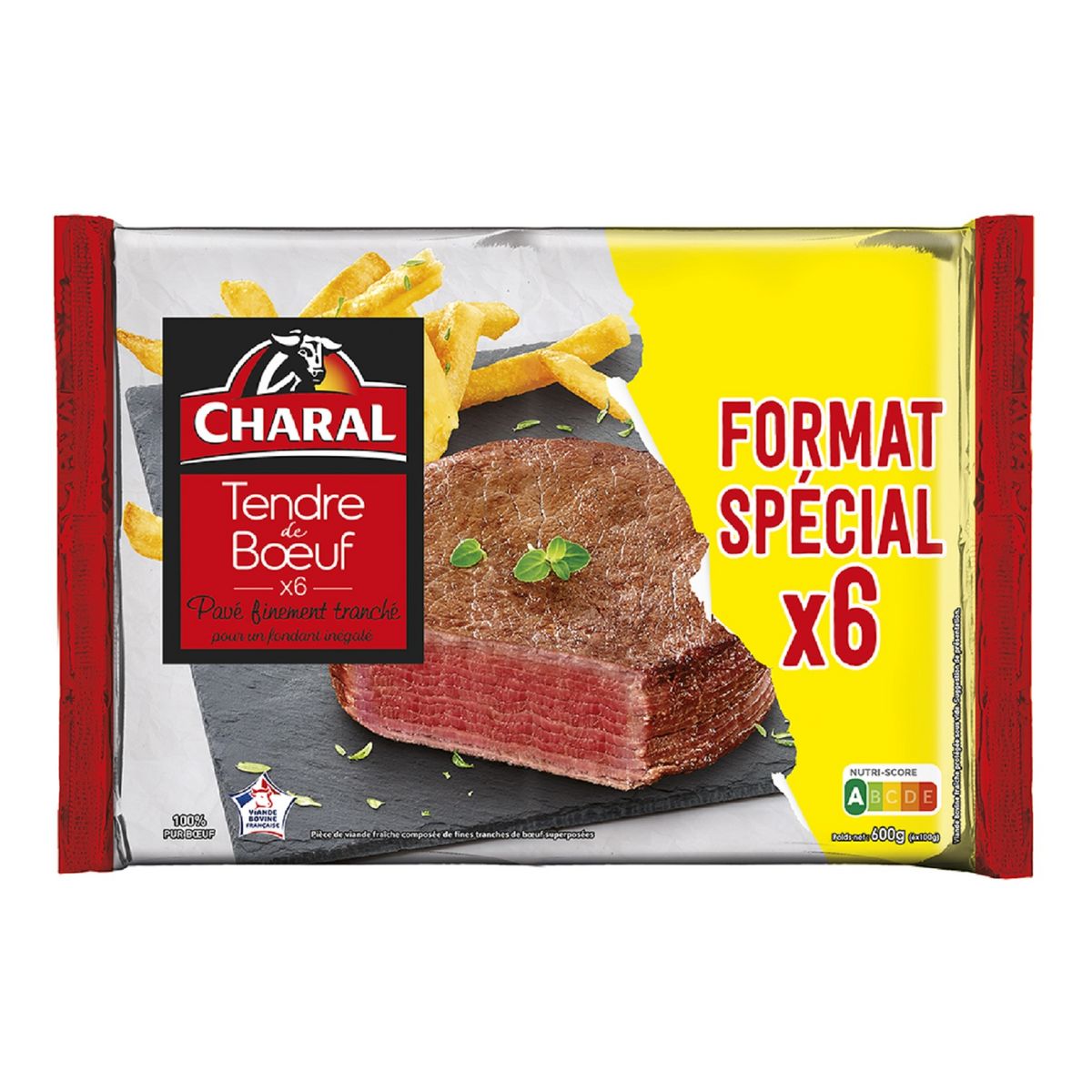 CHARAL Tendre de boeuf 6 pièces 600g