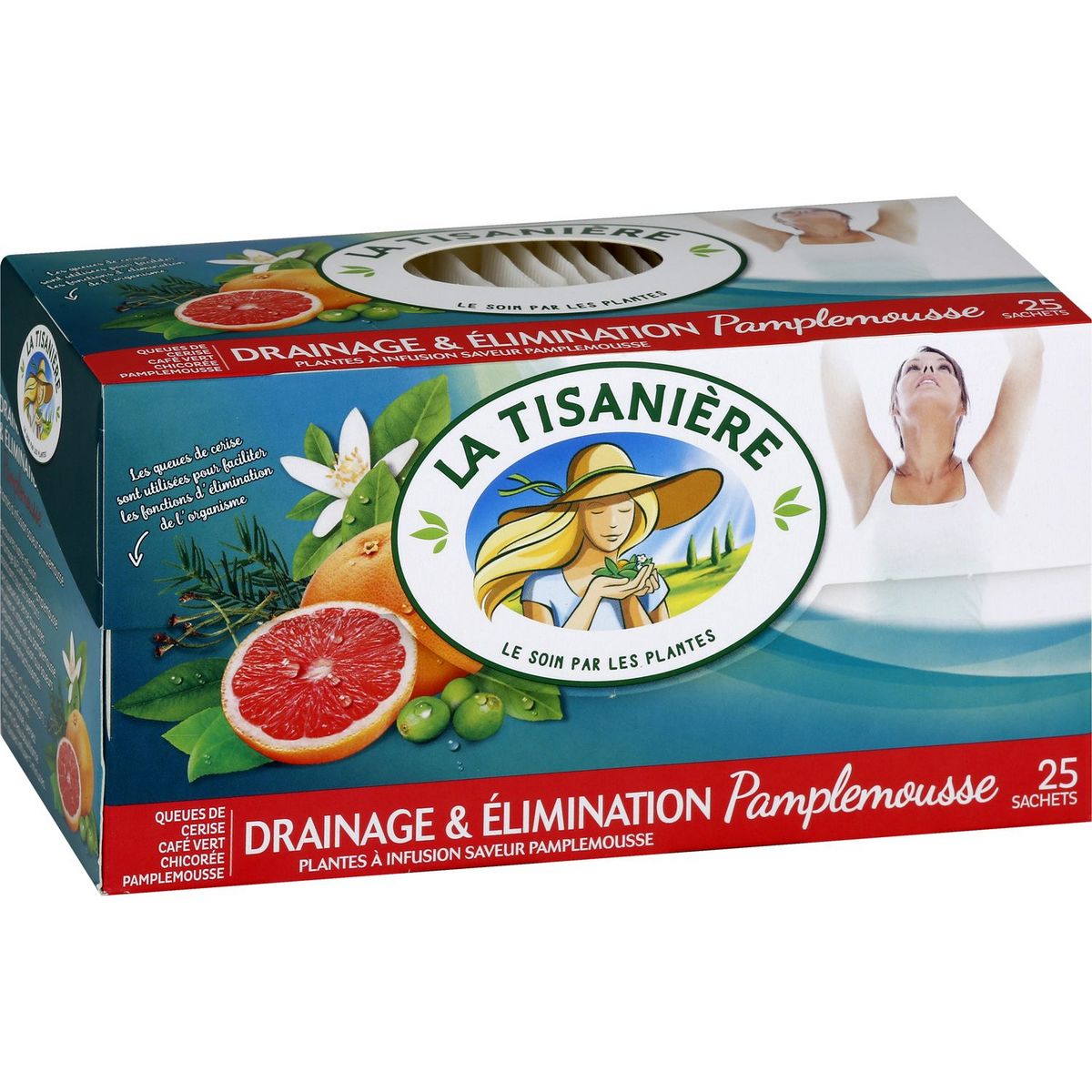LA TISANIERE Infusion drainage et élimination pamplemousse 25 sachets 37,5g