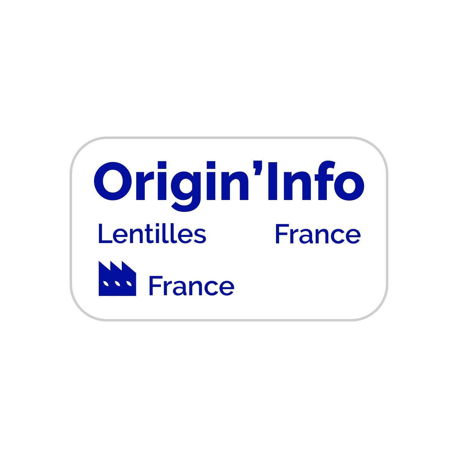 Voir la diapositive 2 : D'AUCY Lentilles préparées 100% cultivées en France 530g