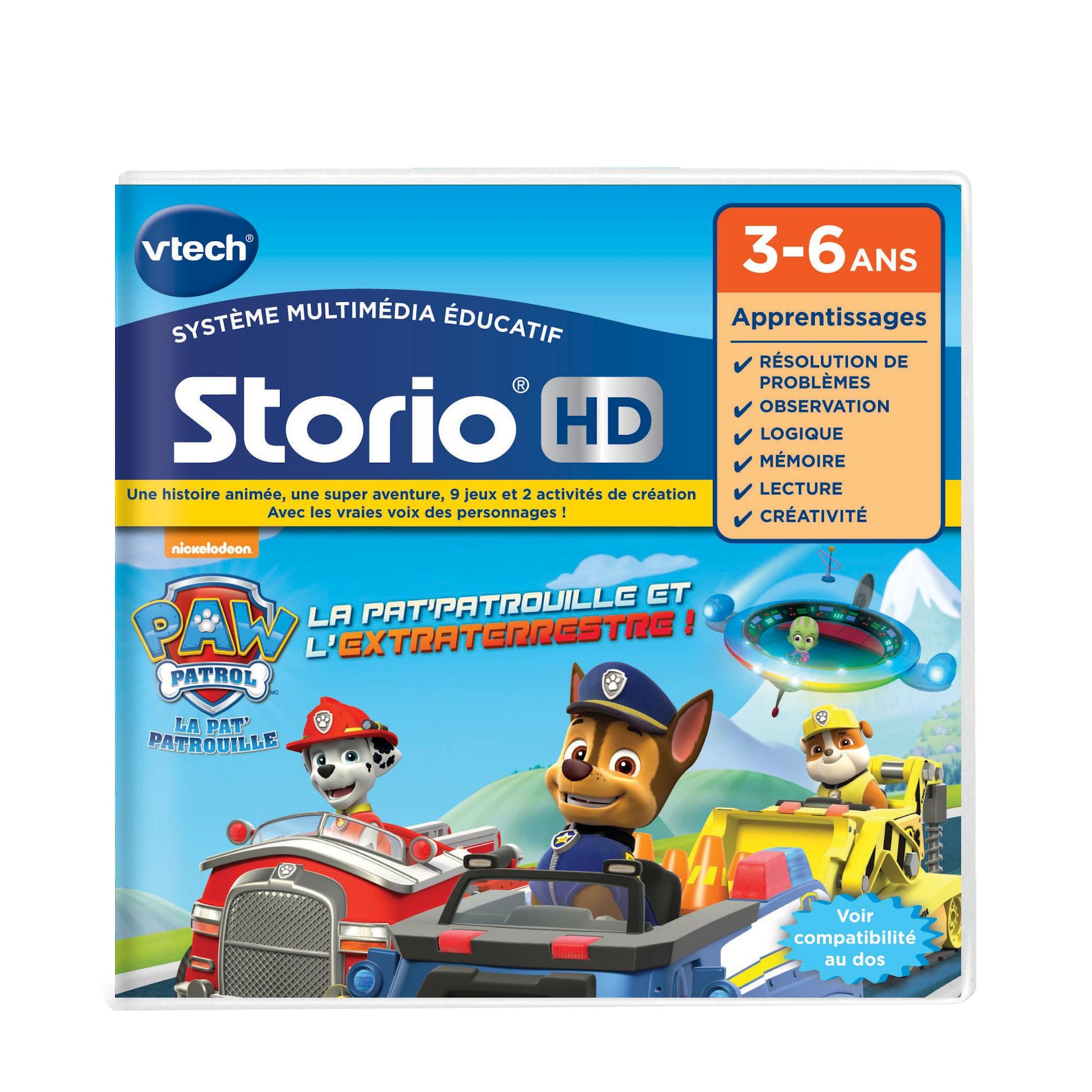 VTECH Jeu HD Storio Pat Patrouille