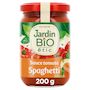 Voir la diapositive 2 : JARDIN BIO ETIC Sauce tomate pour spaghetti fabriqué en France, en bocal 200g