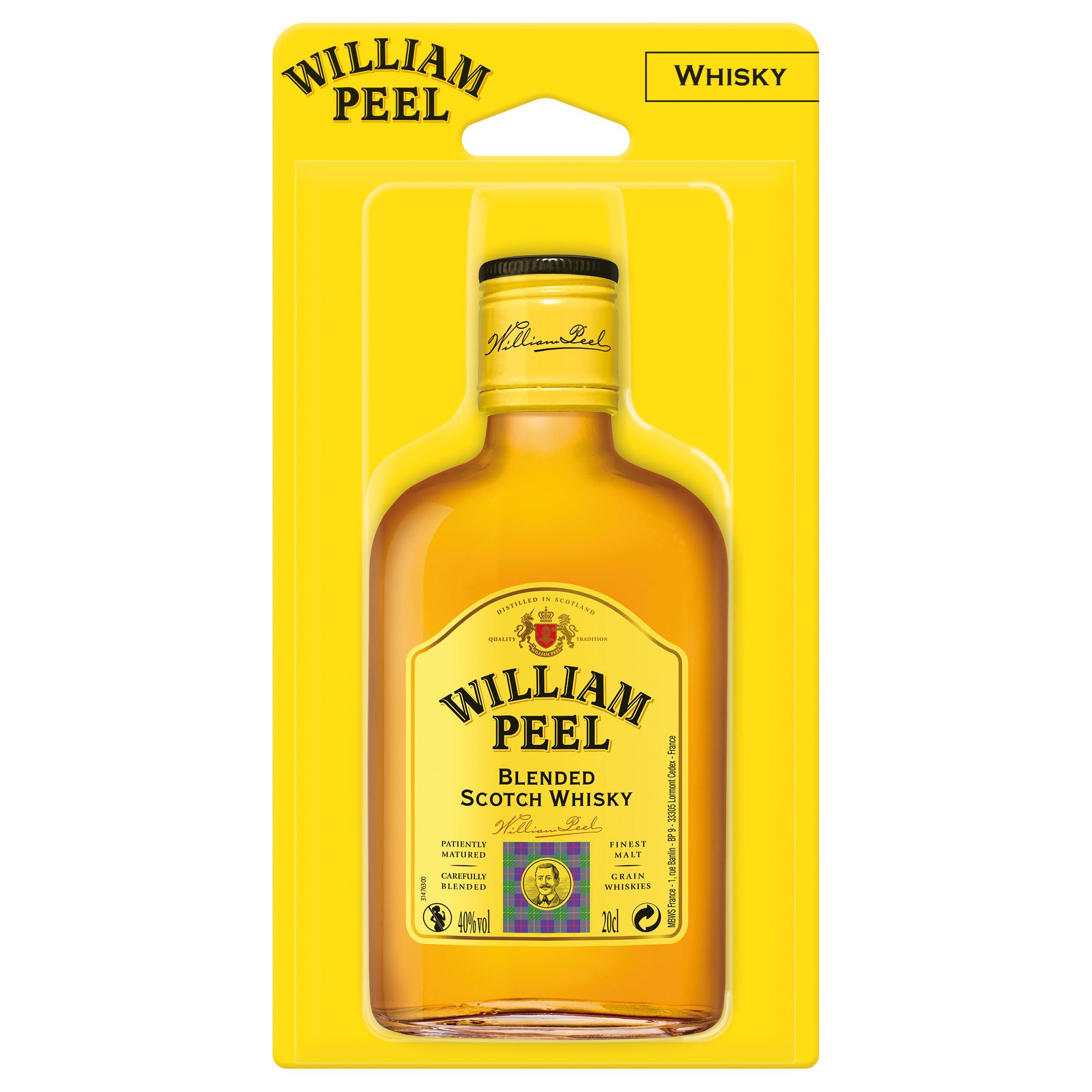 WILLIAM PEEL Scotch whisky écossais blended malt 40% 20cl