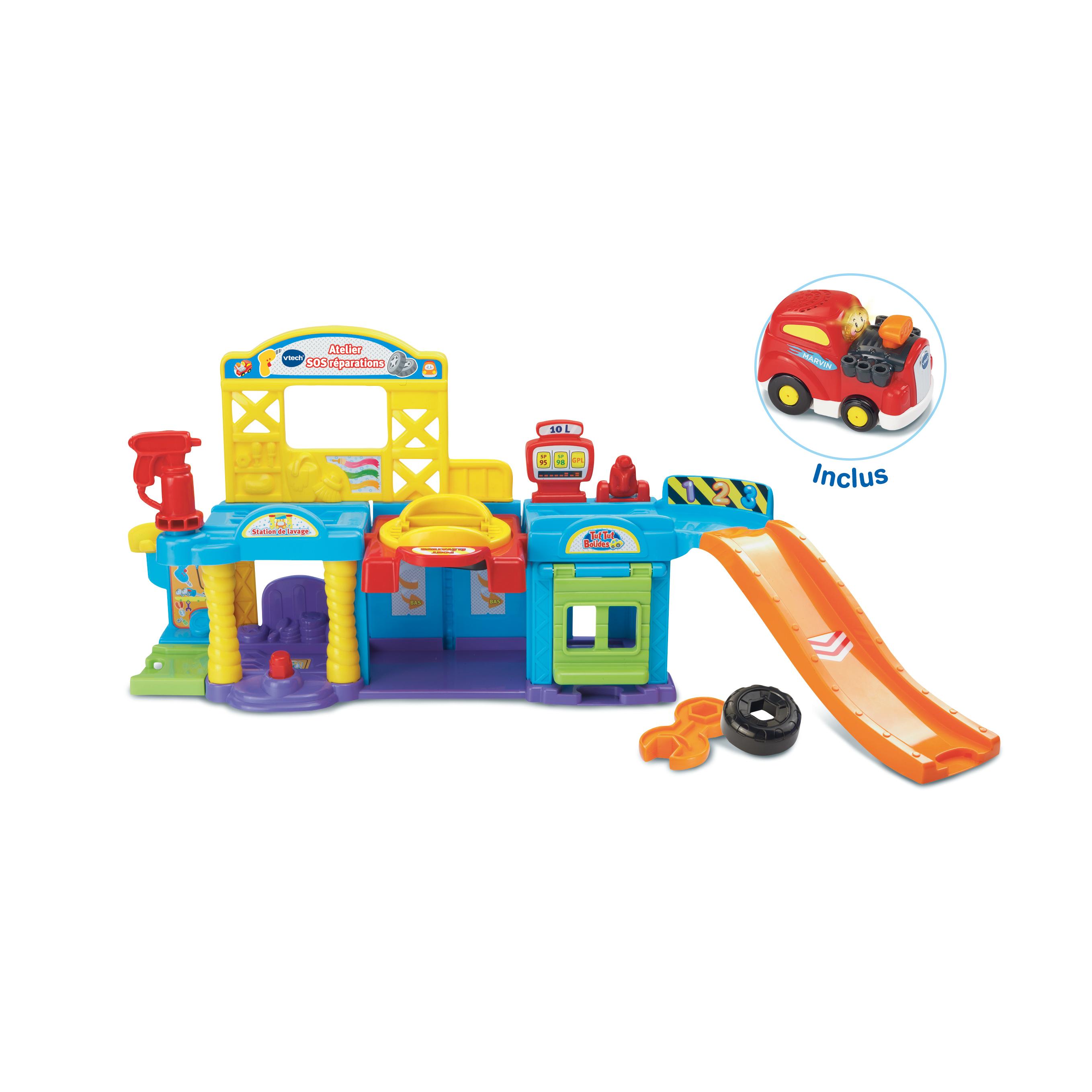 Voir la diapositive 2 : VTECH Atelier SOS réparations Tut Tut Bolides