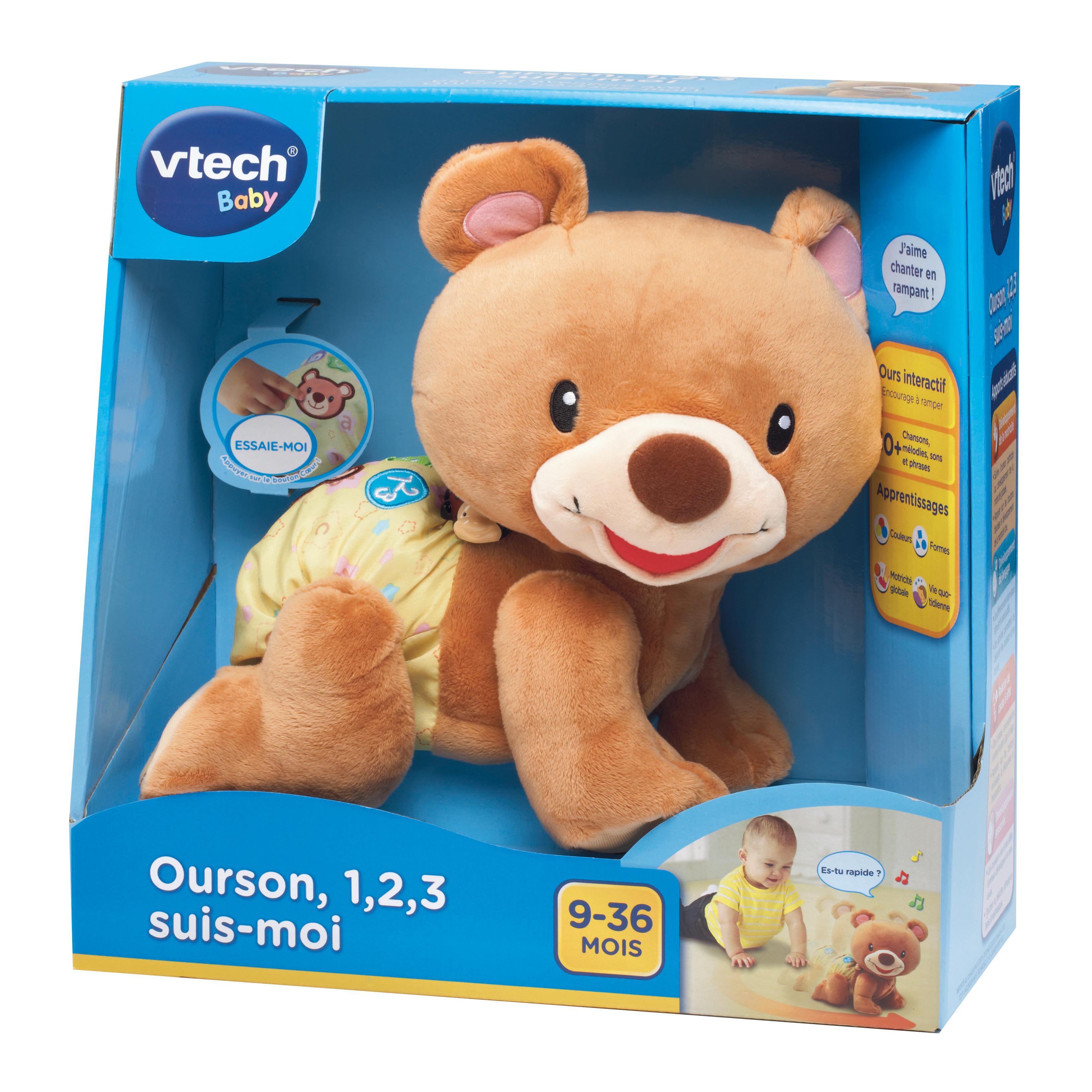 Voir la diapositive 6 : VTECH Peluche Ourson 1 2 3 Suis moi