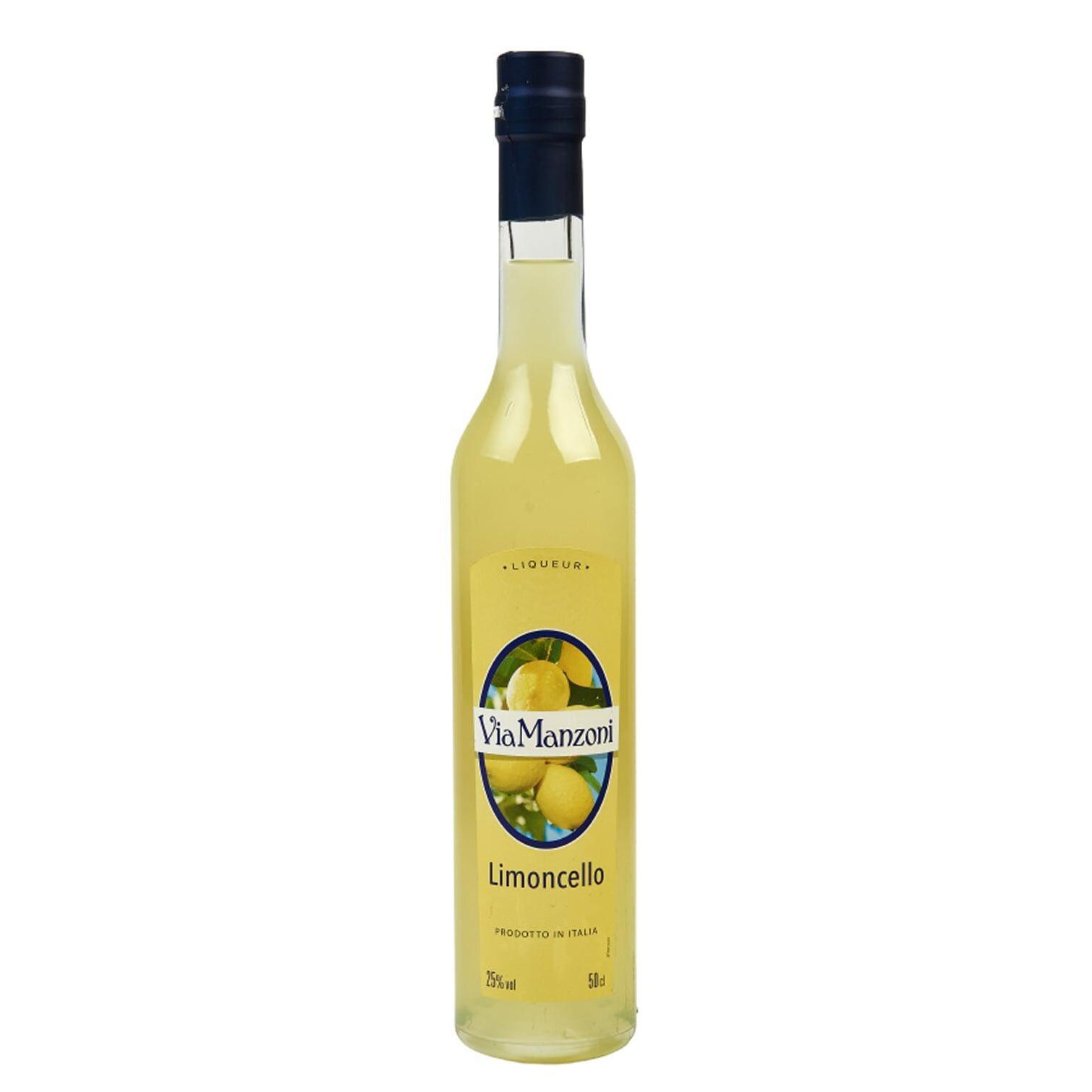 Voir la diapositive 2 : VIA MANZONI Liqueur limoncello 25% 50cl