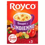 ROYCO Soupe instantanée à l'indienne légumes curry croûtons 3 sachets 3x60cl