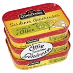 CONNETABLE Sardines généreuses à l'huile d'olive 3x140g