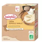 Babybio BABYBIO Gourde dessert crème semoule vanille bio dès 6 mois