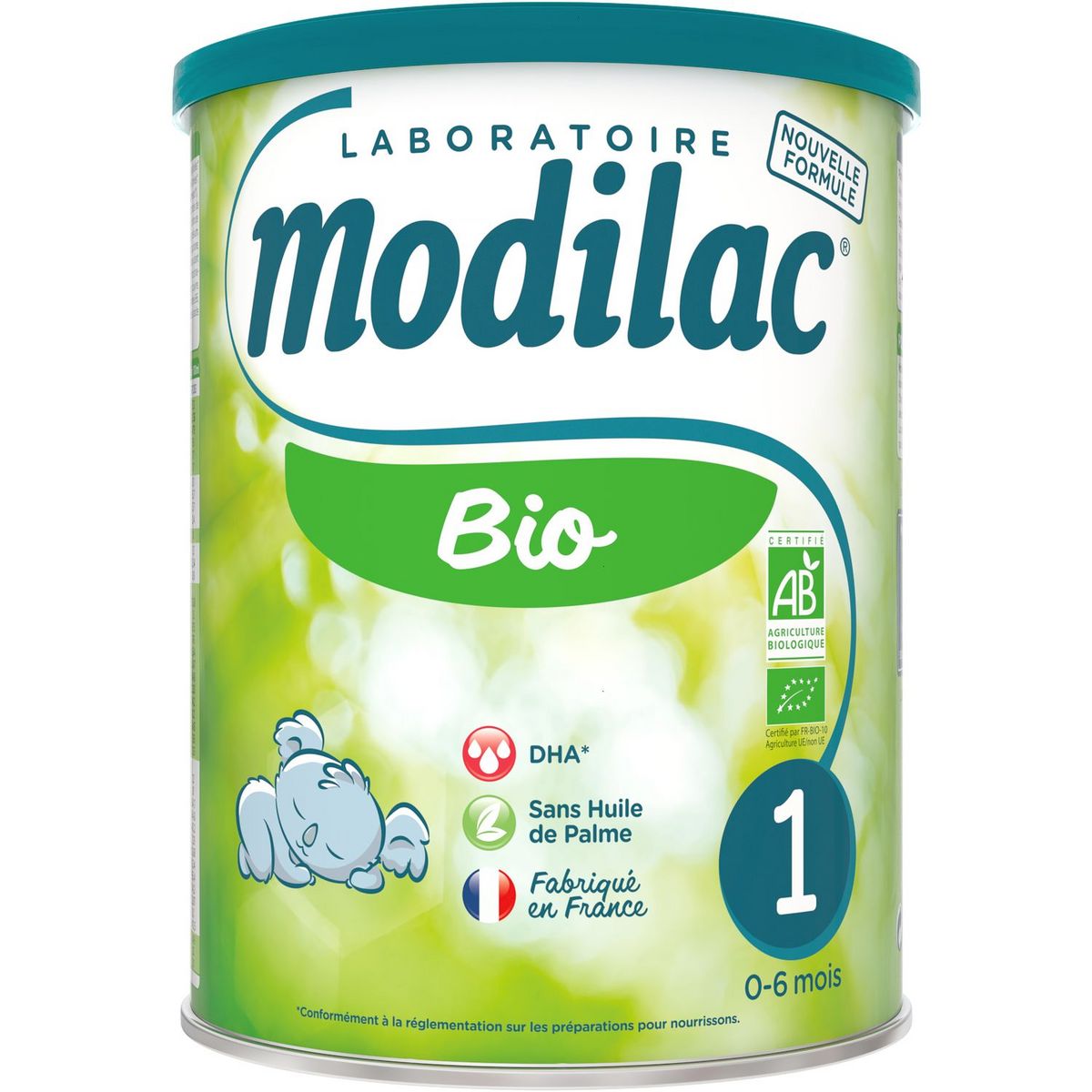 MODILAC Lait 1er âge bio en poudre dès la naissance 800g