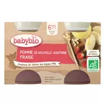 Babybio BABYBIO Petit pot dessert pomme fraise bio dès 6 mois
