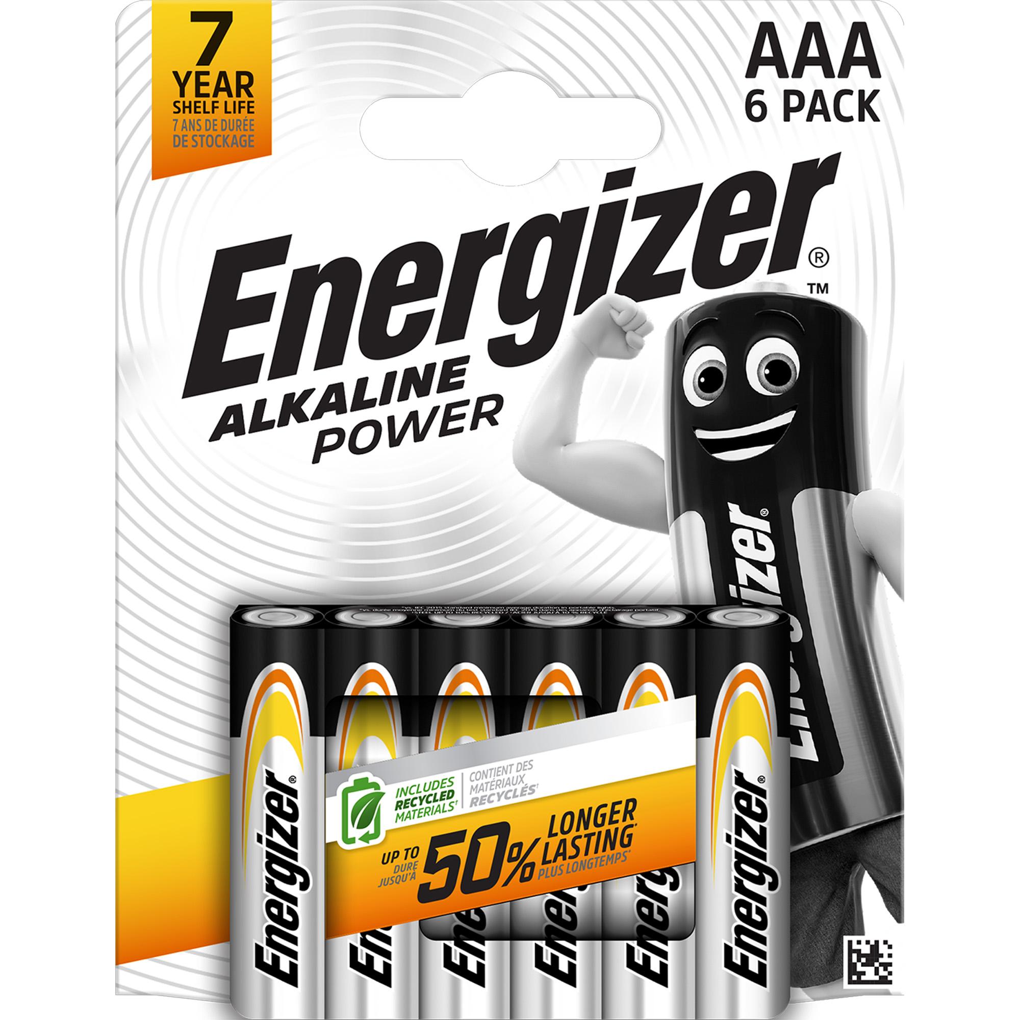 ENERGIZER 6 piles power AAA LR03