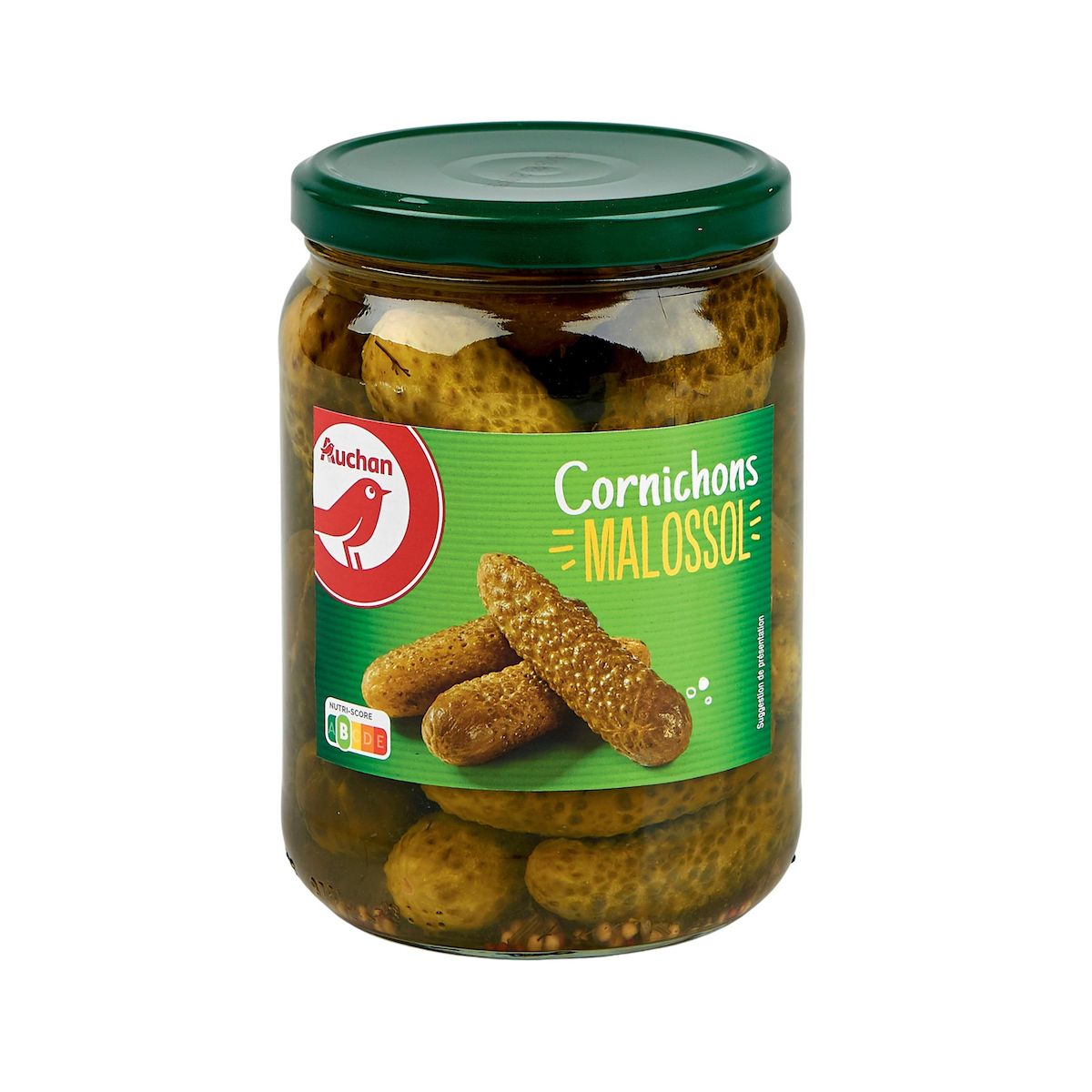 AUCHAN Cornichons Malossol 425g