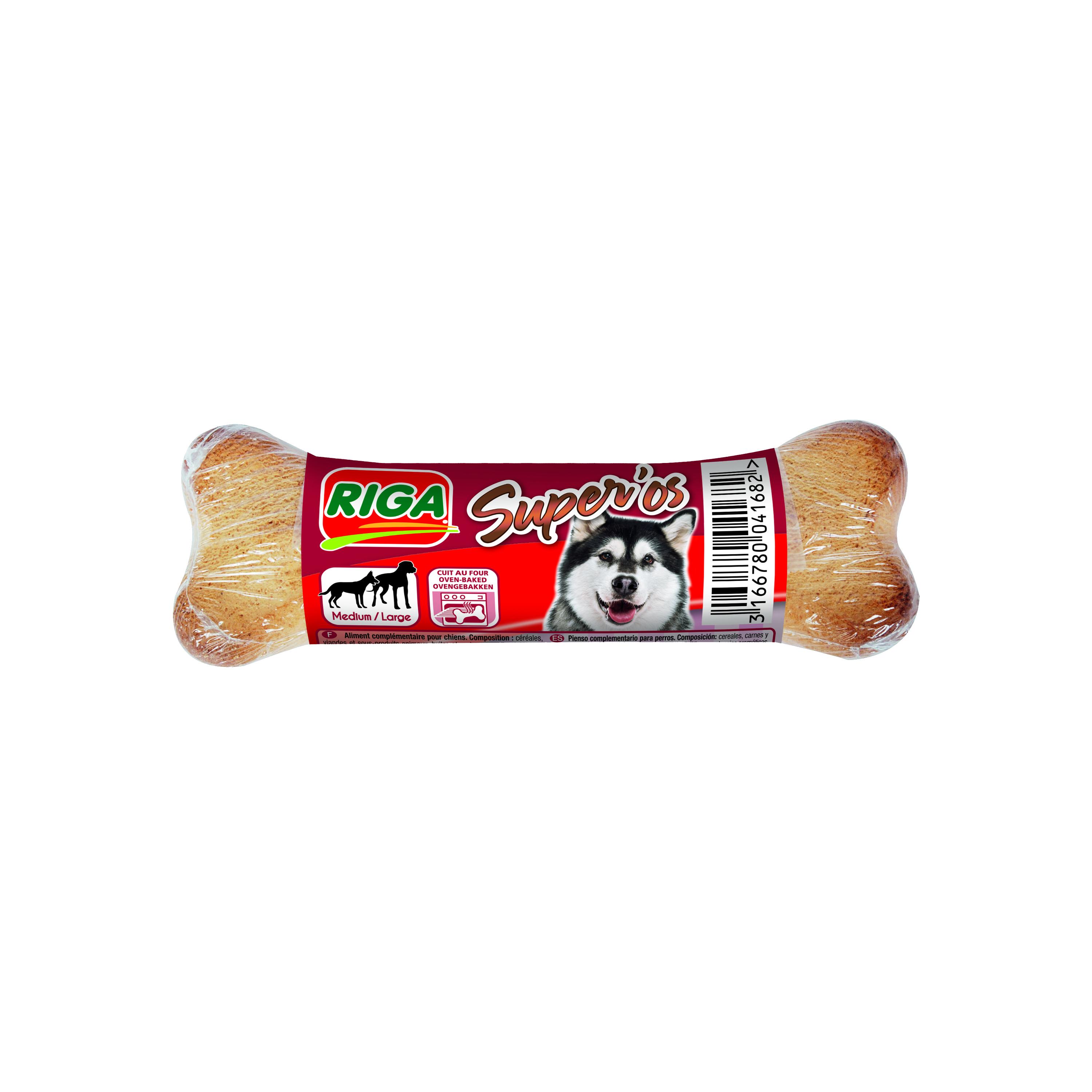RIGA Super'os Friandises pour chien moyen et grand 1 pièce 65g